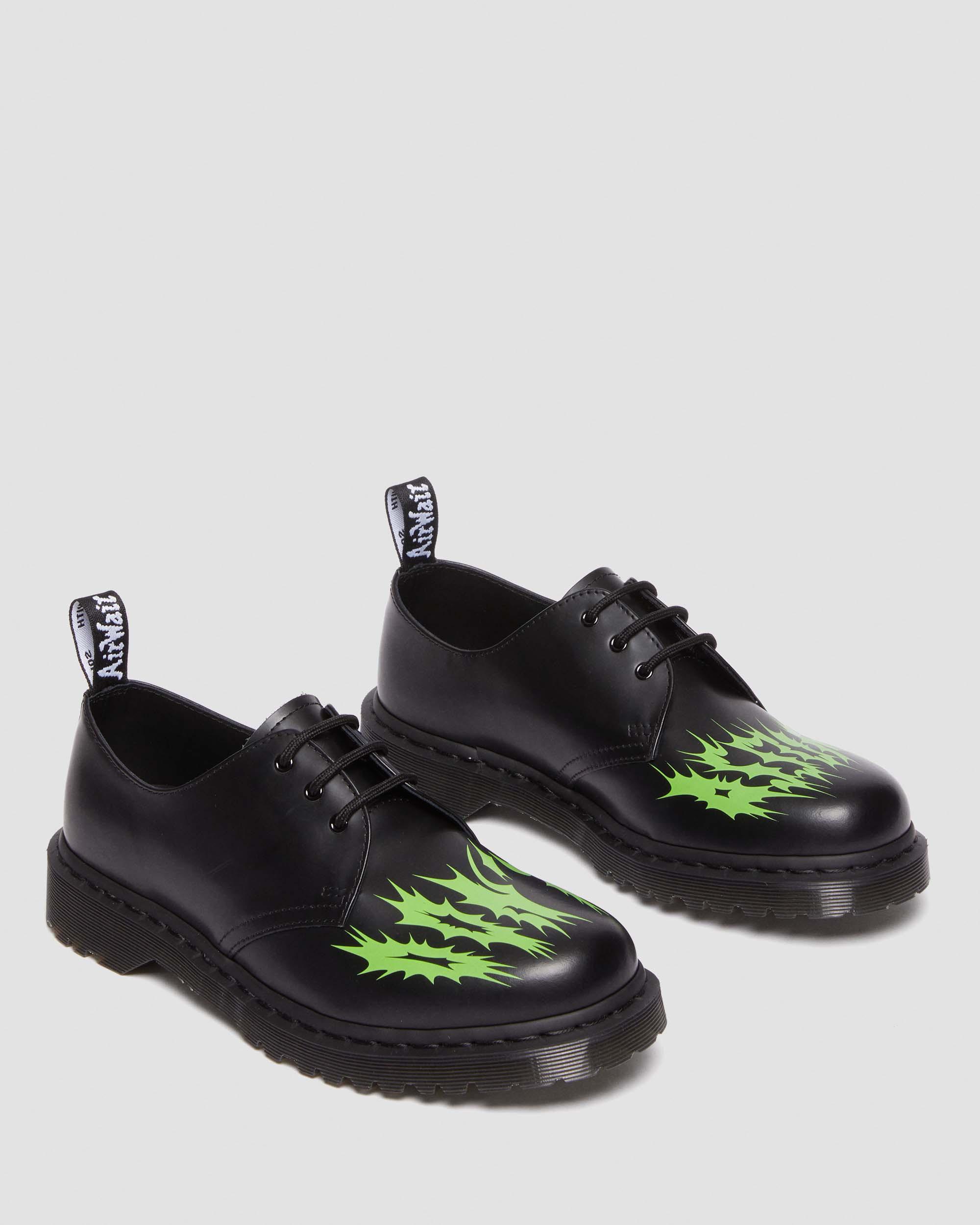 1461 NTS Leather Shoes in Black+Green