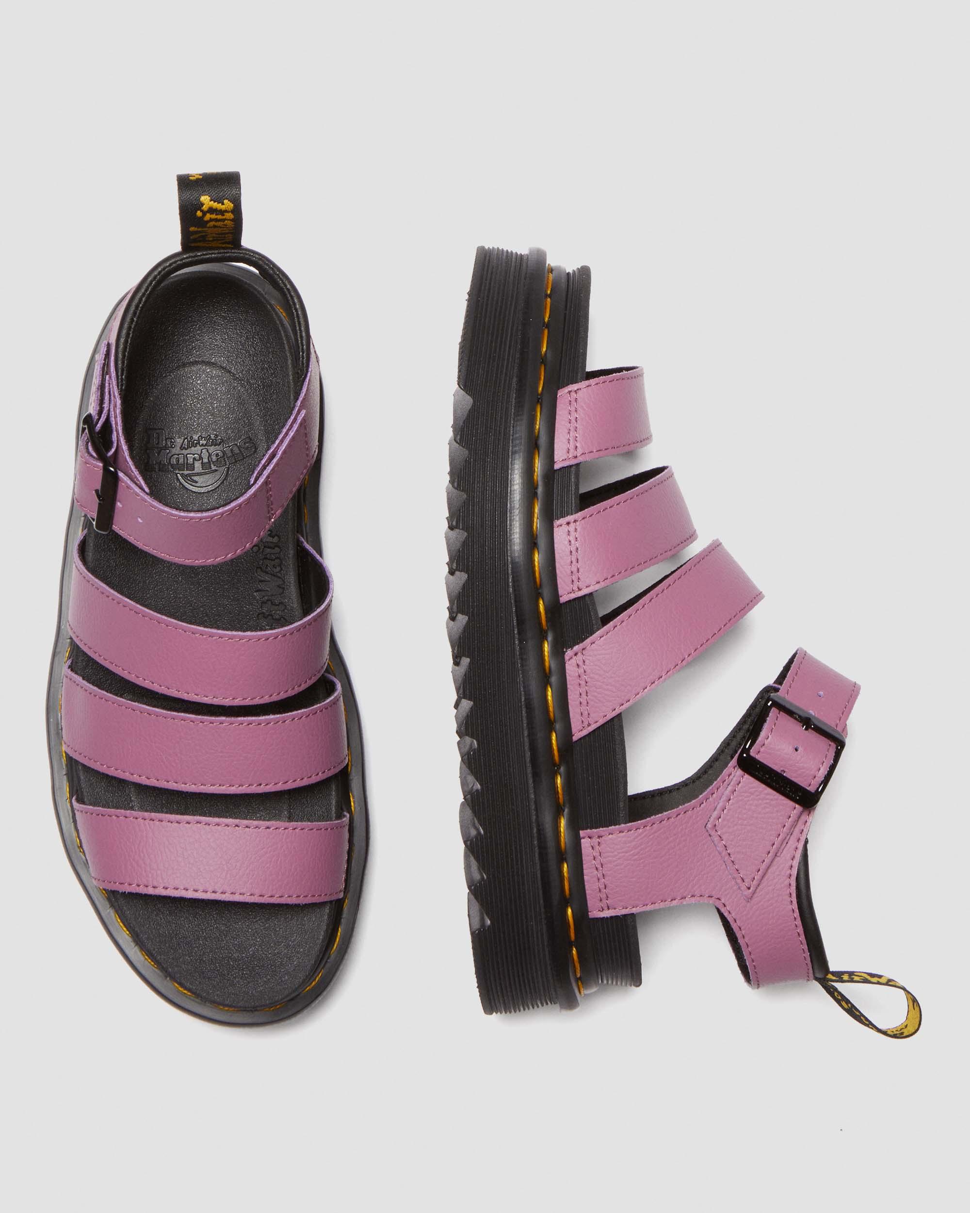 Pépé Kids Giulia leather sandals - Purple
