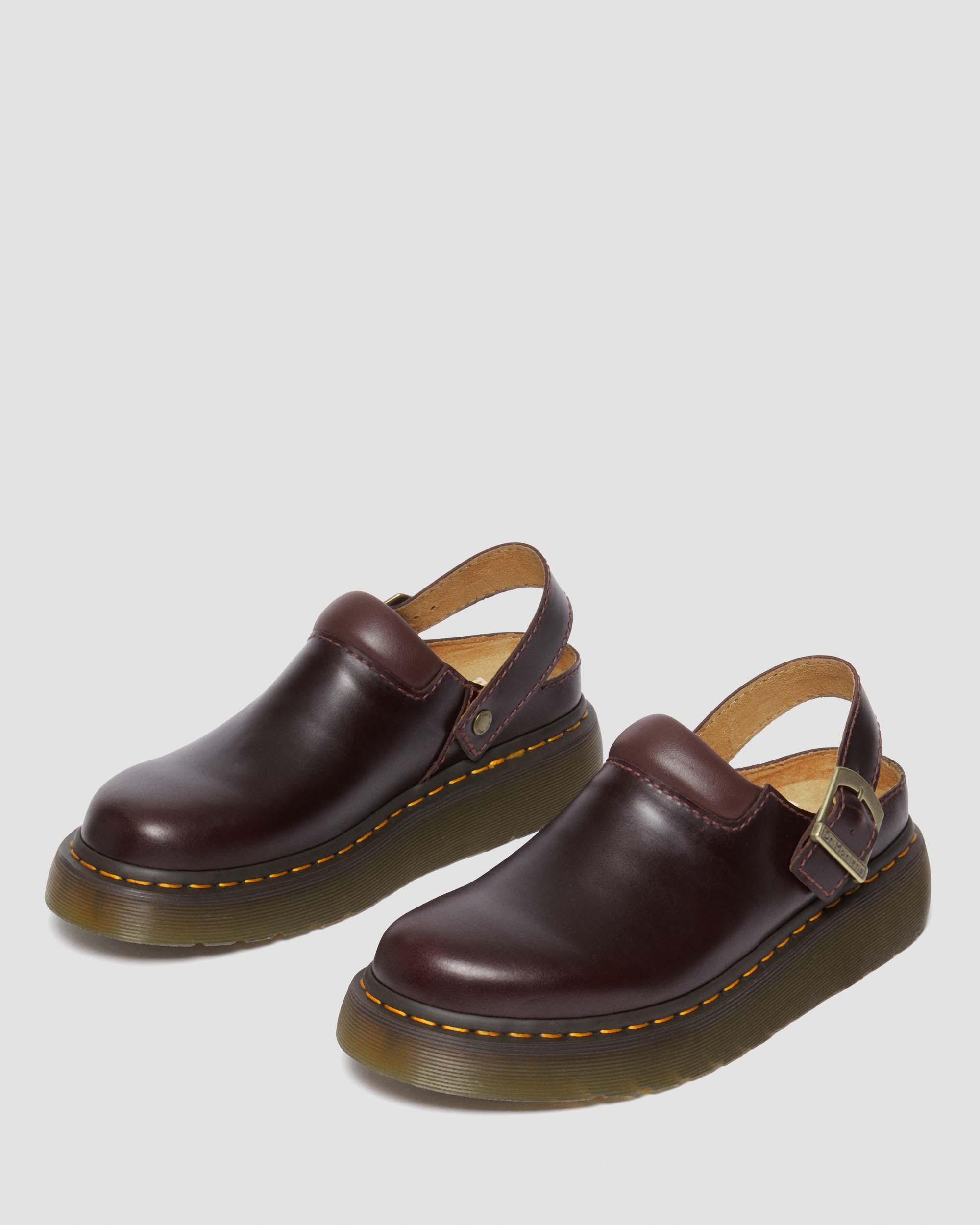 Laketen Atlas Leather Slingback Platform Mules | Dr. Martens ReWair