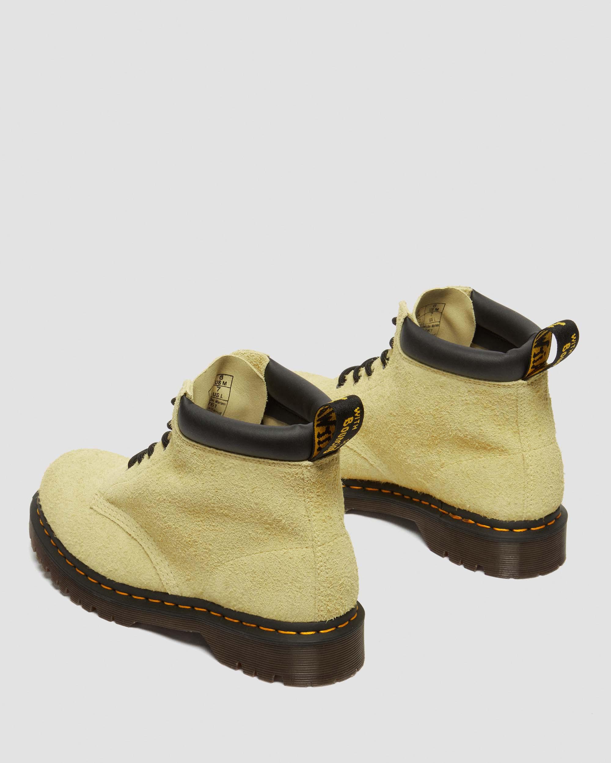 939 Ben Suede Padded Collar Lace Up Boots in Hazy Yellow