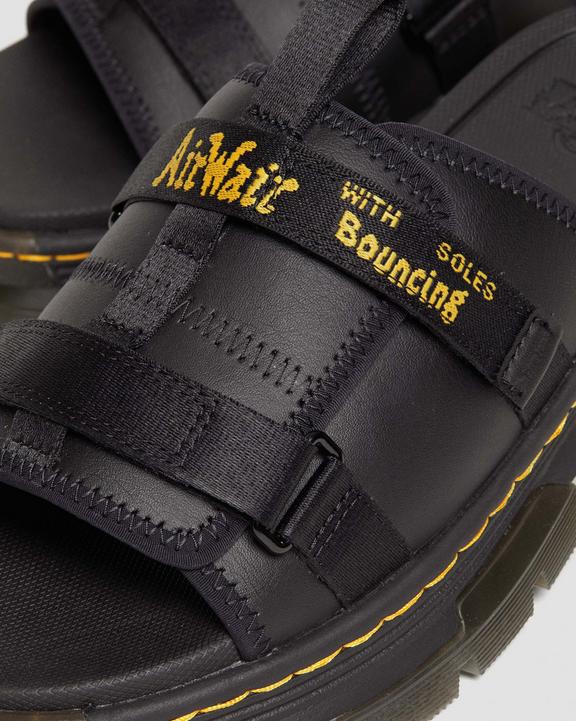Ayce Leather & Webbing Sandals in Black | Dr. Martens Ayce Leather & Webbing Sandals in Black | Dr. Martens