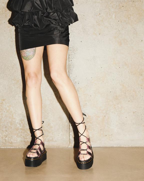 Nartilla Distressed Leather Platform Gladiator SandalsNartilla Distressed Leather Platform Gladiator Sandals Dr. Martens