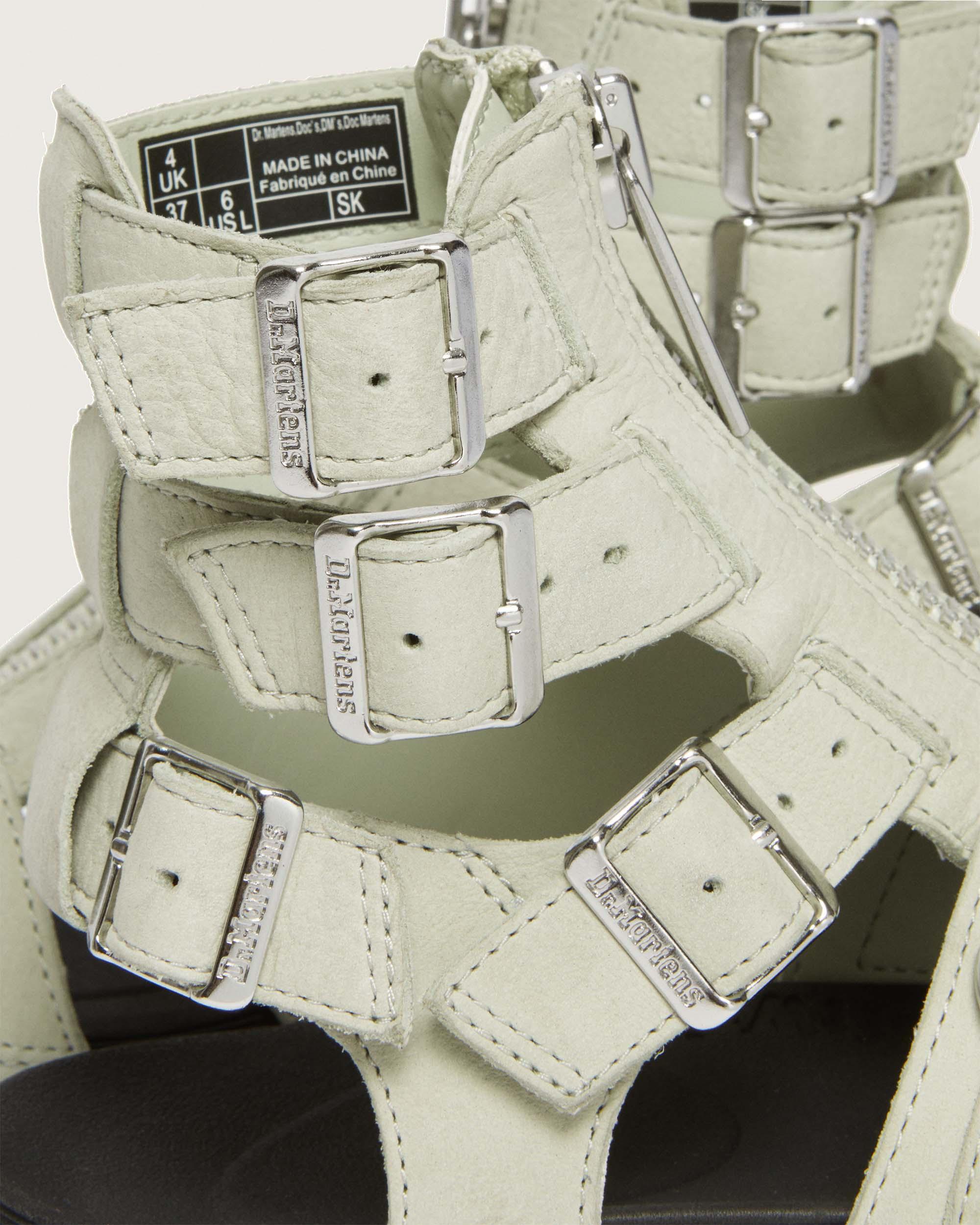 Olson Tumbled Nubuck Leather Gladiator Zip Sandals | Dr. Martens