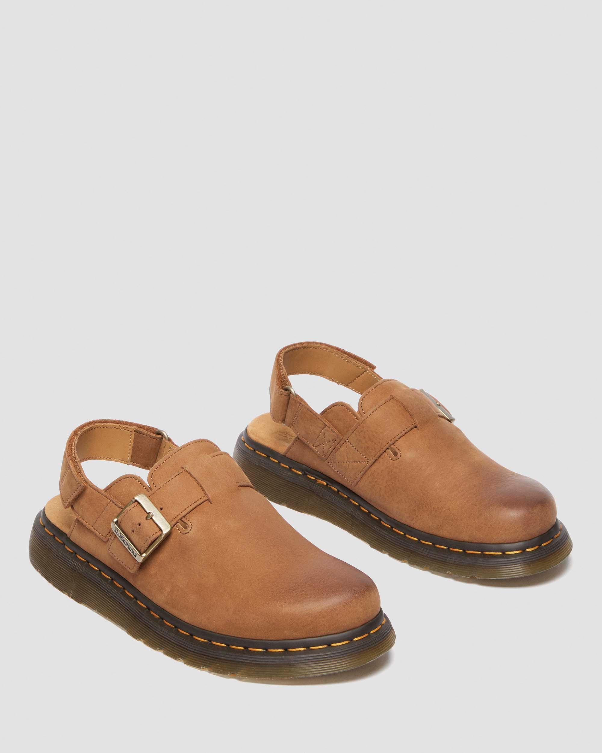Jorge Ii mules i tumlad nubuck  in Ökenbrun
