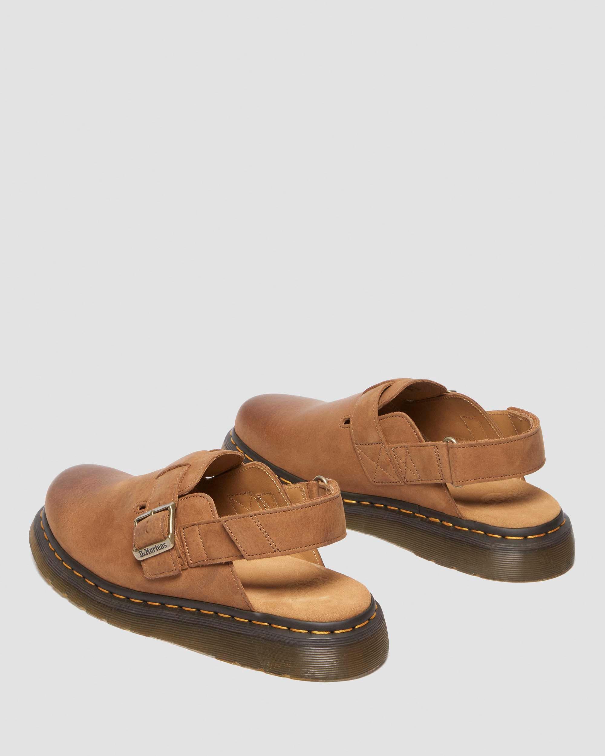 Jorge Ii mules i tumlad nubuck  in Ökenbrun