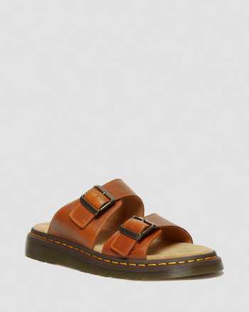 Josef Leather Buckle Slide -sandaalit