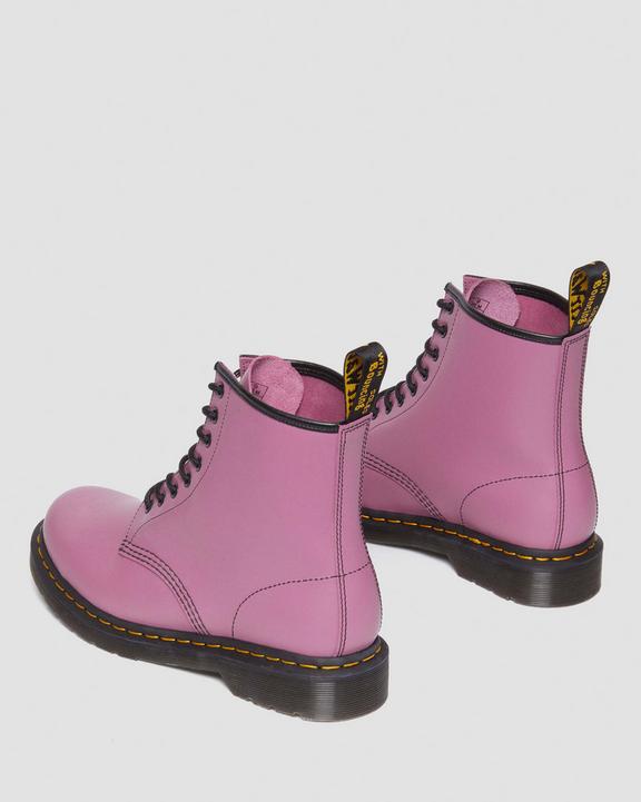 1460 Smooth Leather Lace Up Boots in Muted Purple | Dr. Martens