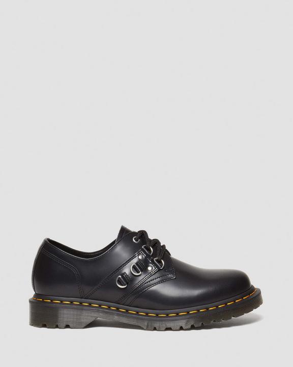 1461 Hardware Polished Smooth Leather Oxford Shoes in Black 1461 Hardware Polished Smooth Leather Oxford Shoes in Black