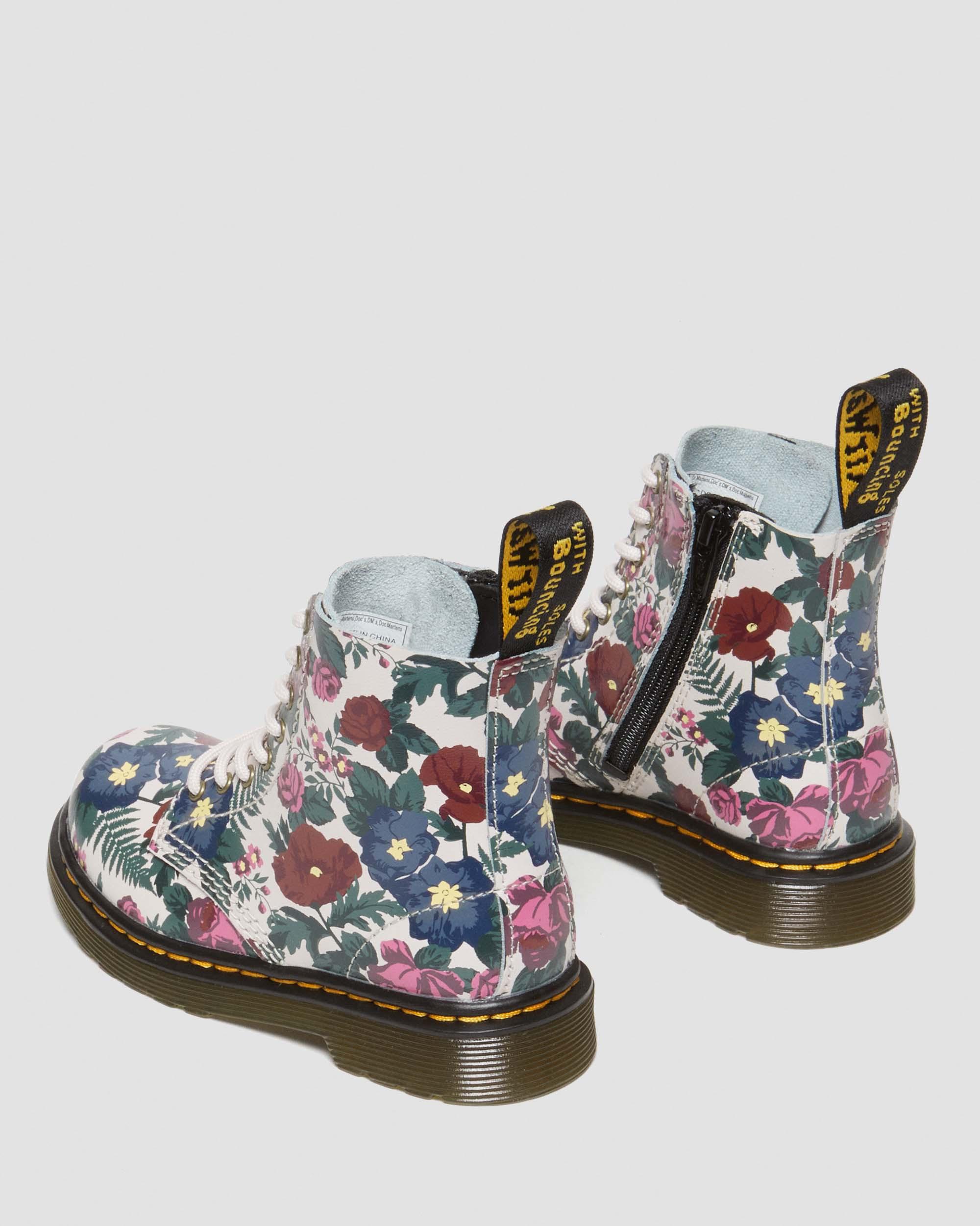 Toddler 1460 English Garden Print Leather Boots in Multi