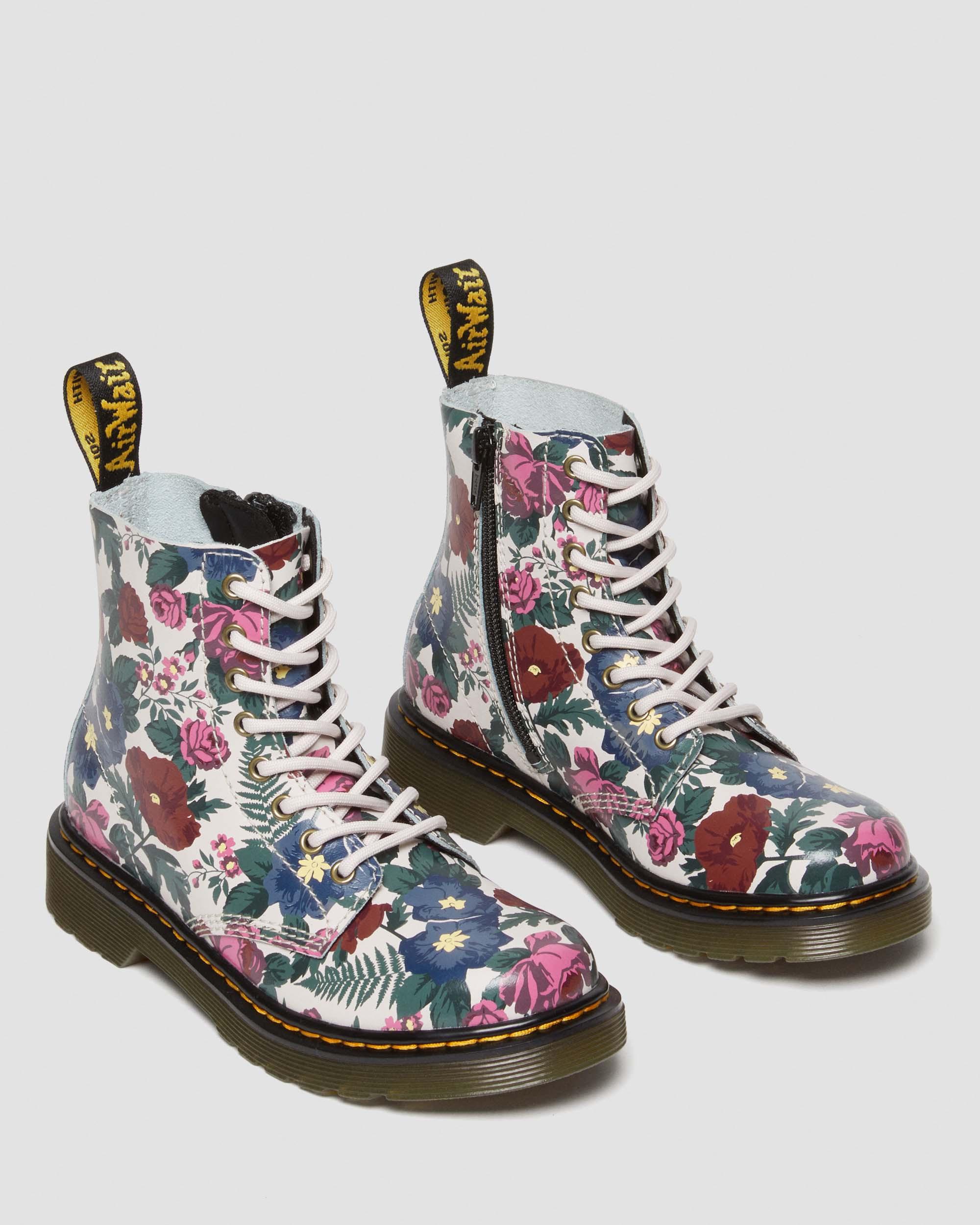 DR MARTENS Junior 1460 English Garden Leather Lace Up Boots