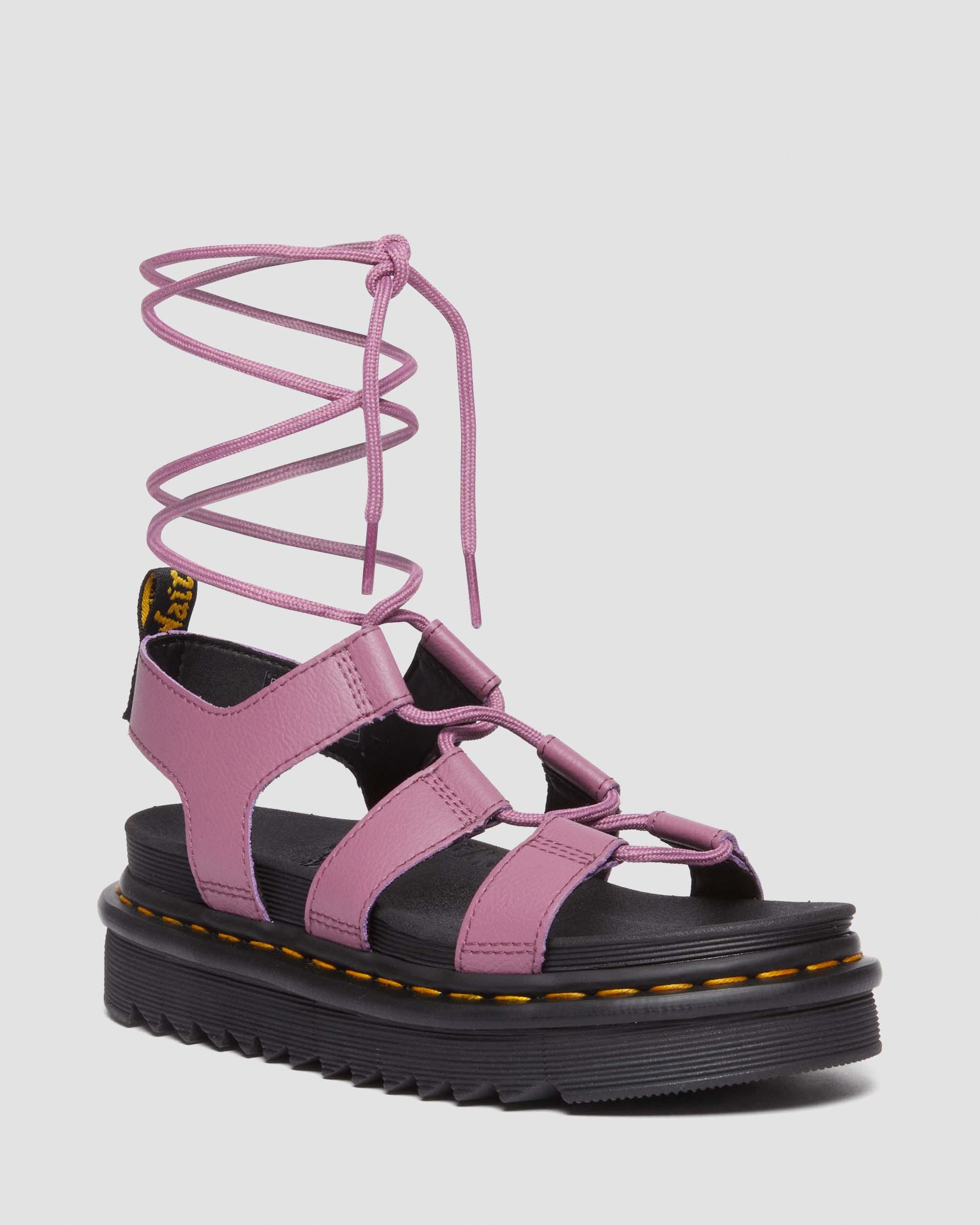 Nartilla Athena leather gladiator sandals in MUTED PURPLE | Dr