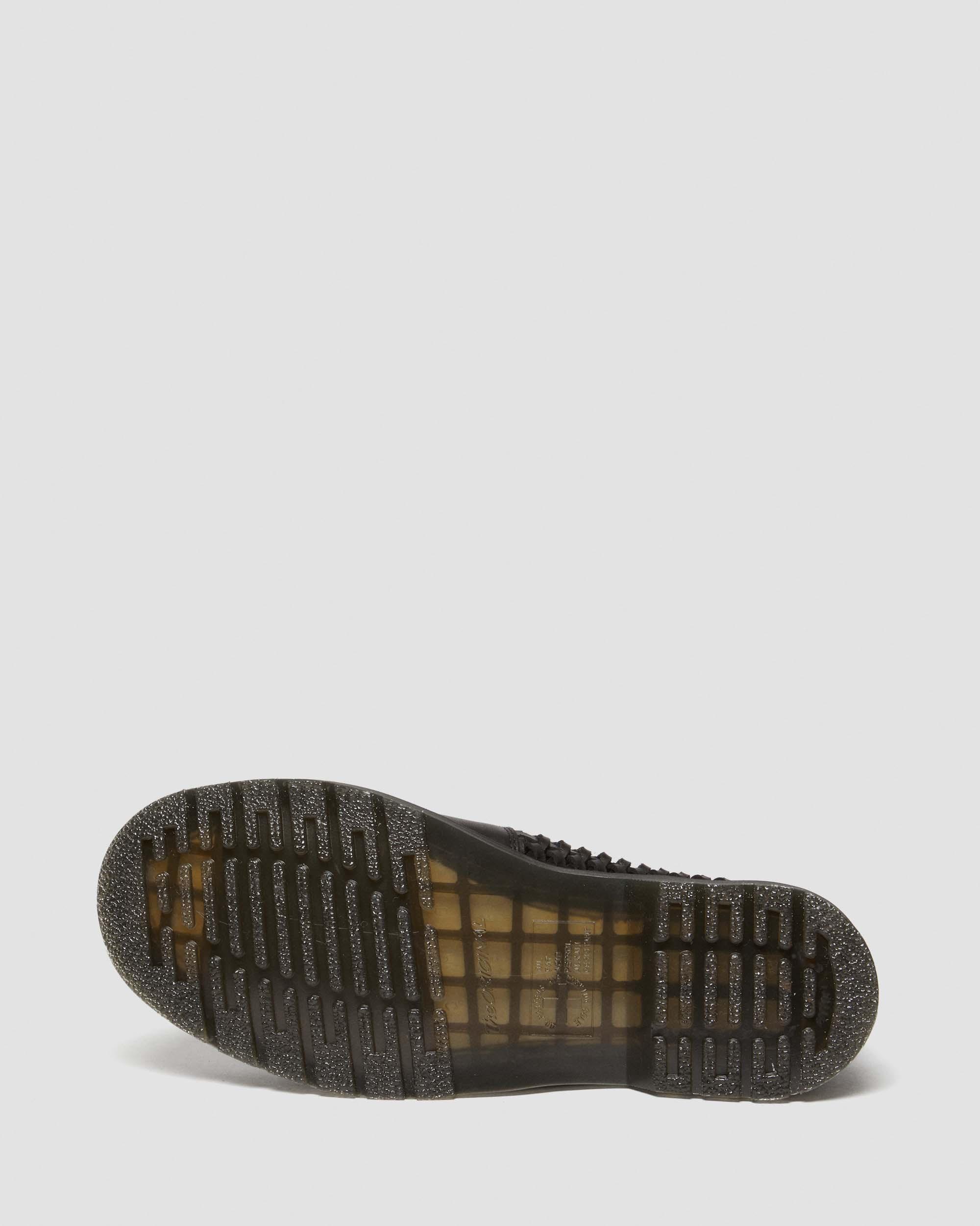 Adrian Woven Leather Tassel Loafers in BLACK | Dr. Martens™