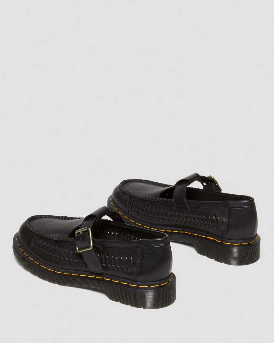 Adrian T-Bar Woven Leather Mary Jane ShoesAdrian T-Bar Woven Leather Mary Jane Shoes Dr. Martens