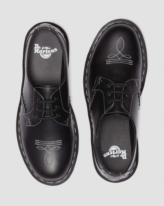 1461 Gothic Americana Leather Oxford Shoes in Black | Dr 1461 Gothic Americana Leather Oxford Shoes in Black | Dr