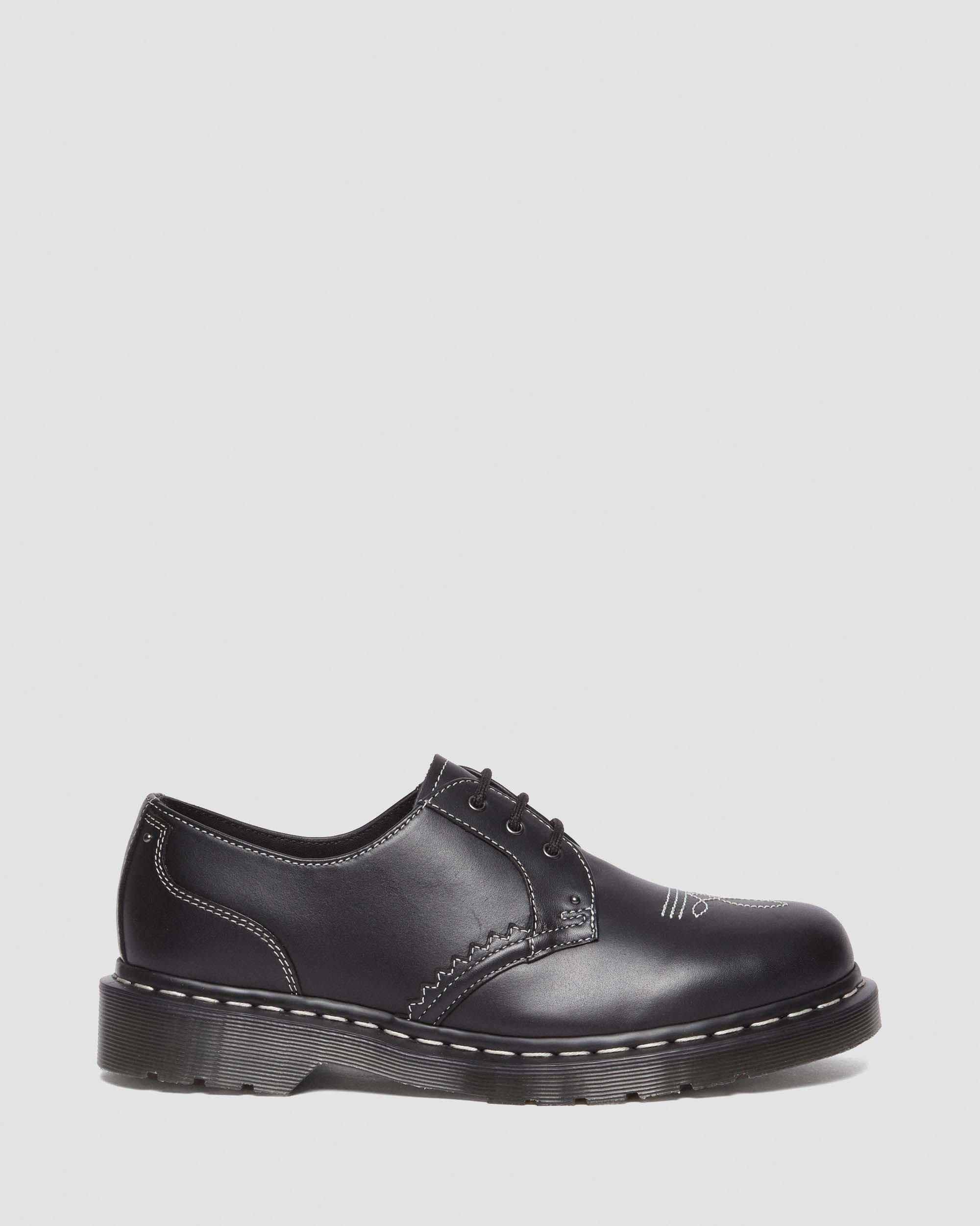 1461 Gothic Americana Leather Oxford Shoes in Black | Dr