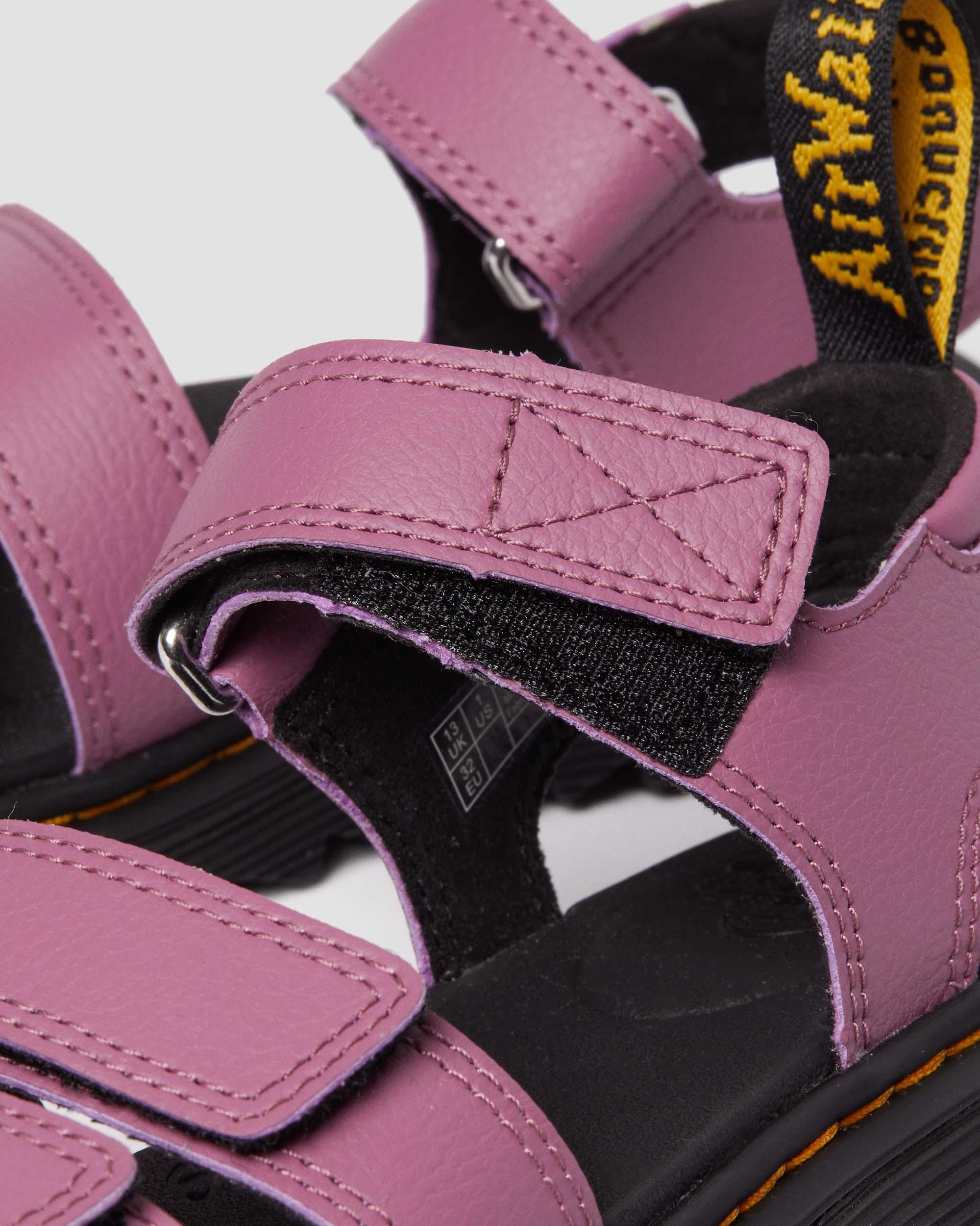Junior Klaire Athena Leather Strap Velcro Sandals