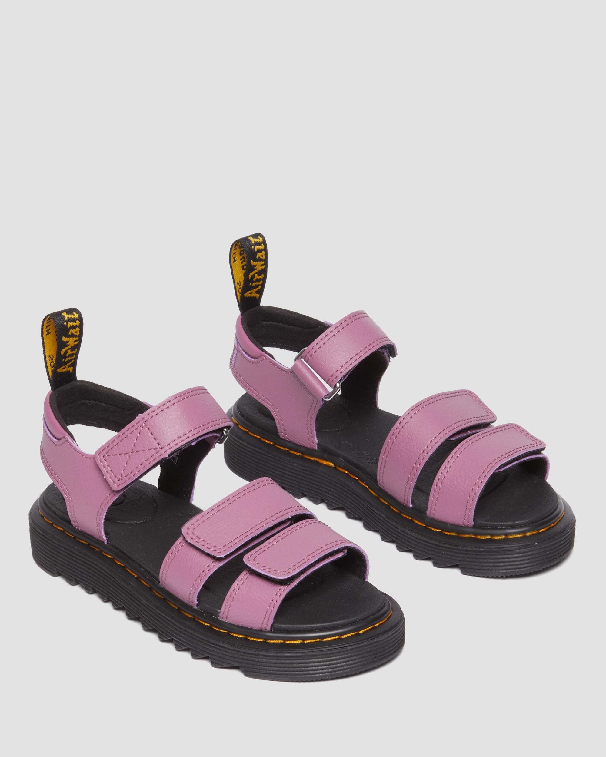 Junior Klaire Athena Leather Strap Velcro Sandals