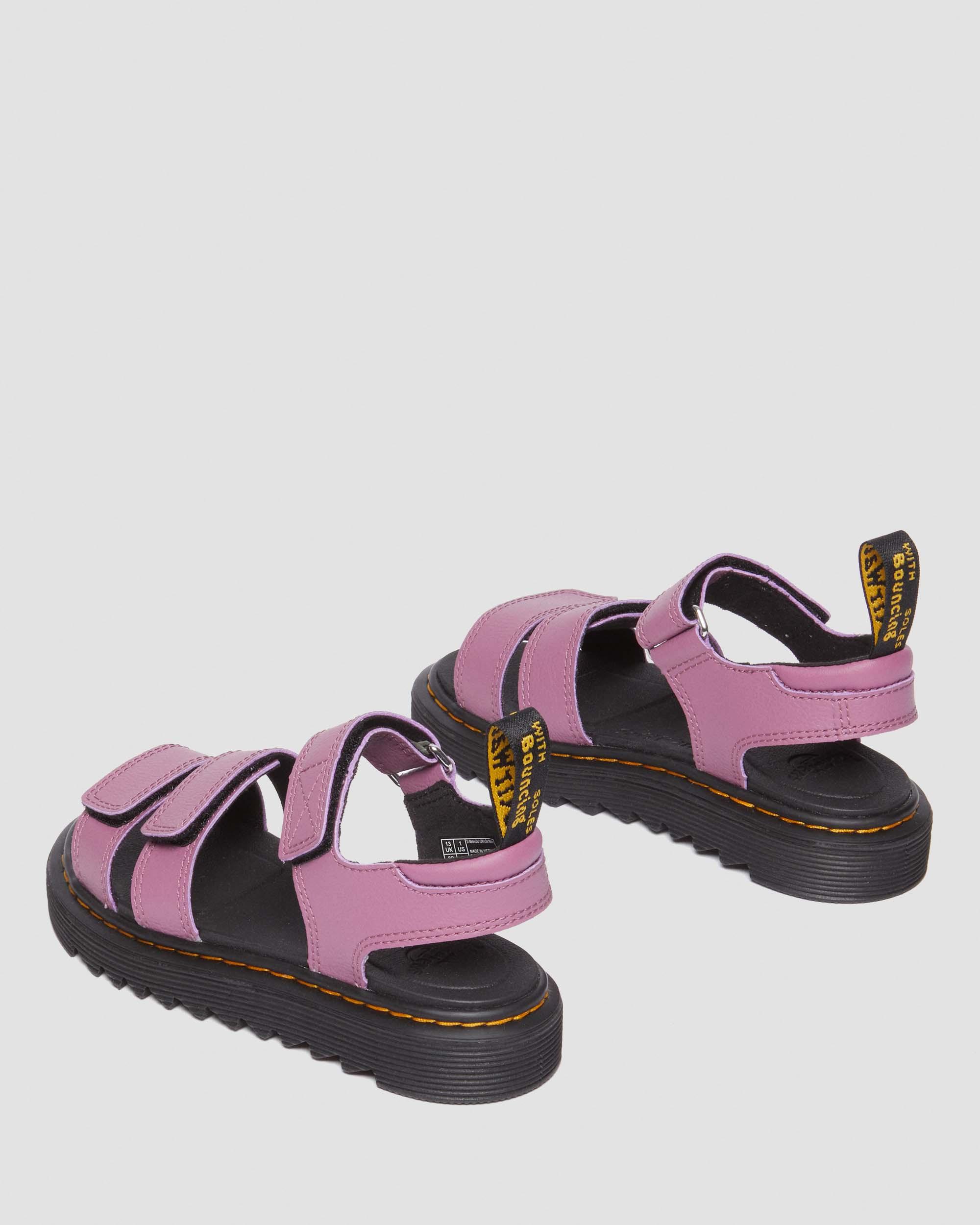 Junior Klaire Athena Leather Strap Velcro Sandals