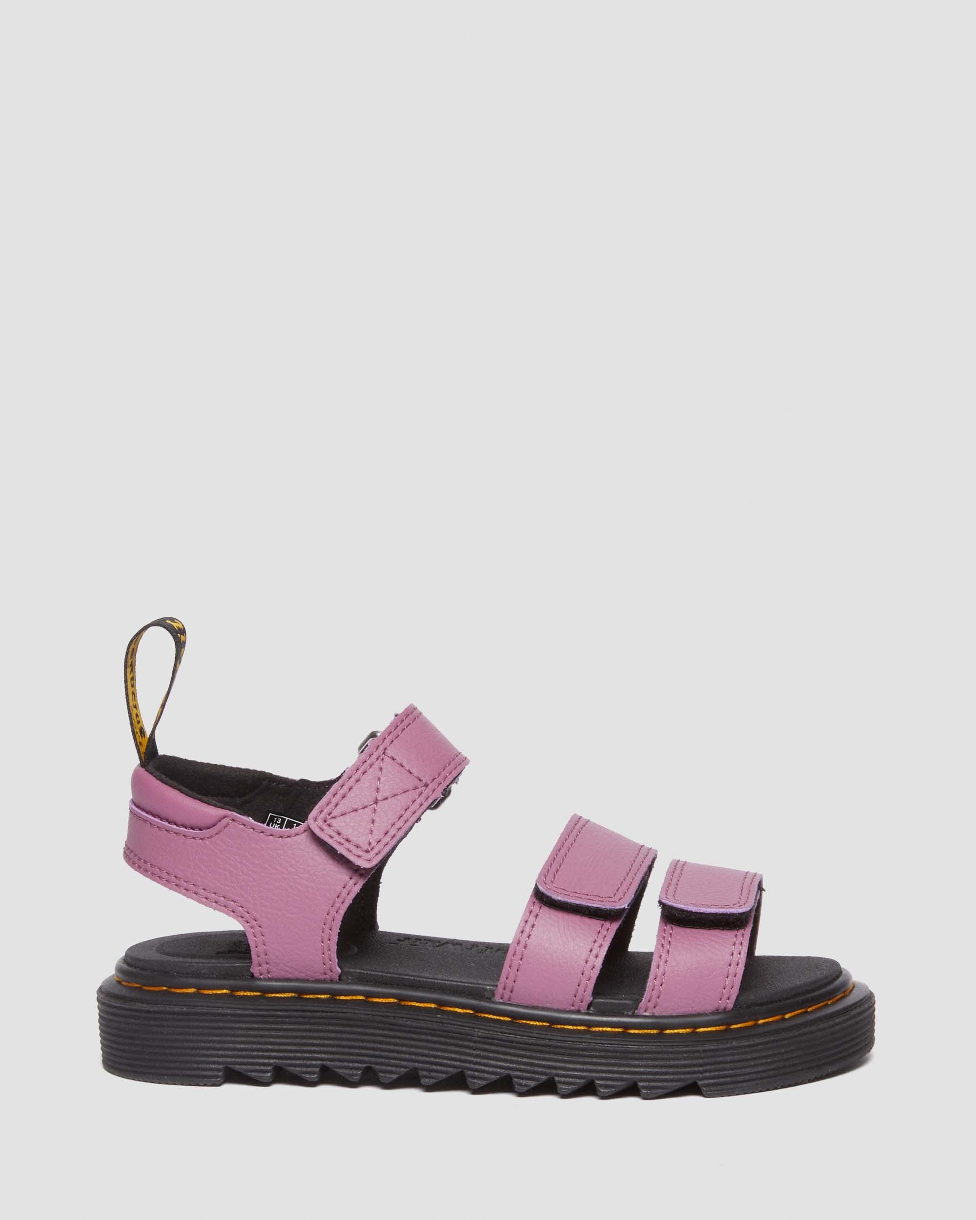 Junior Klaire Athena Leather Strap Velcro Sandals