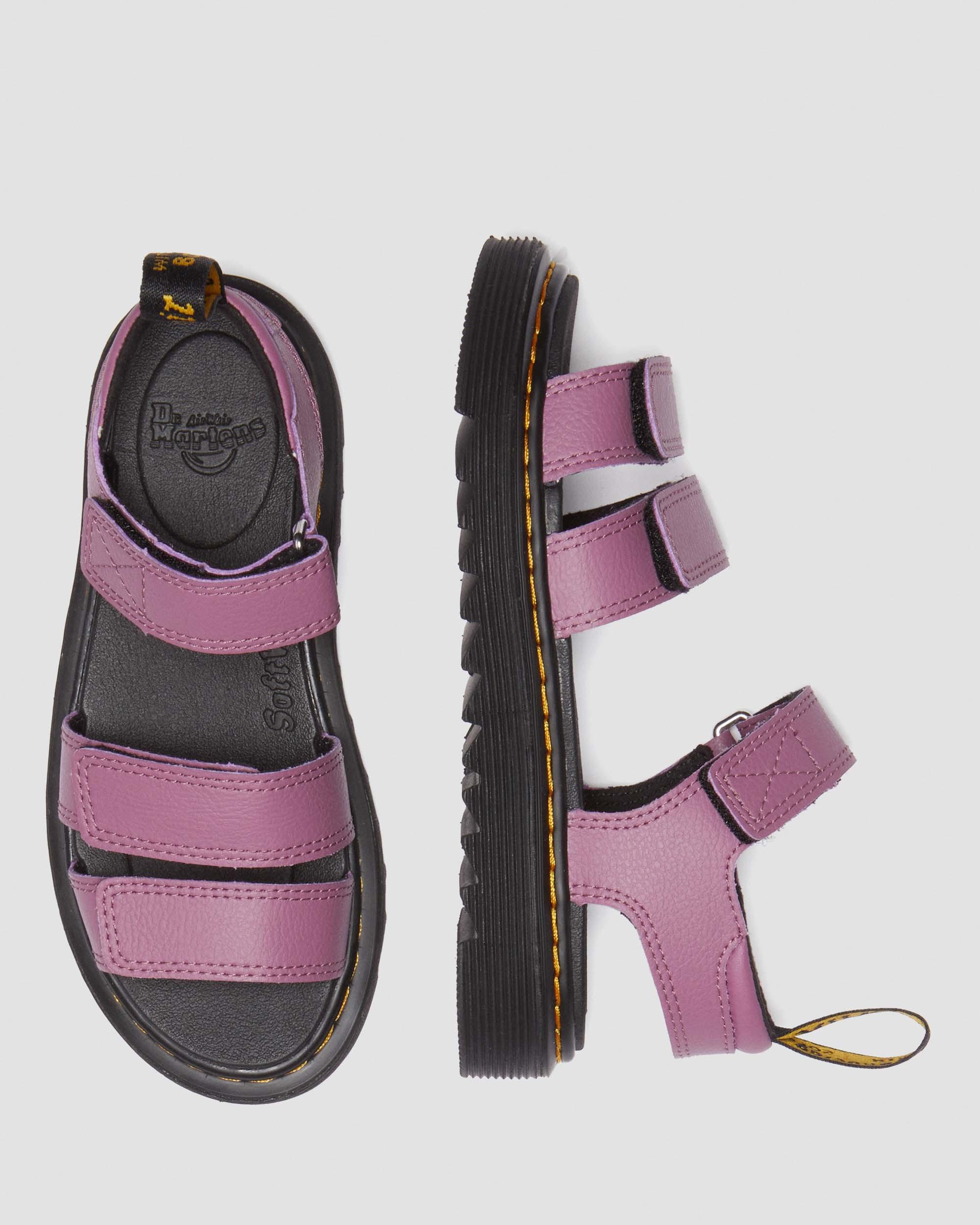 Junior Klaire Athena Leather Strap Velcro Sandals