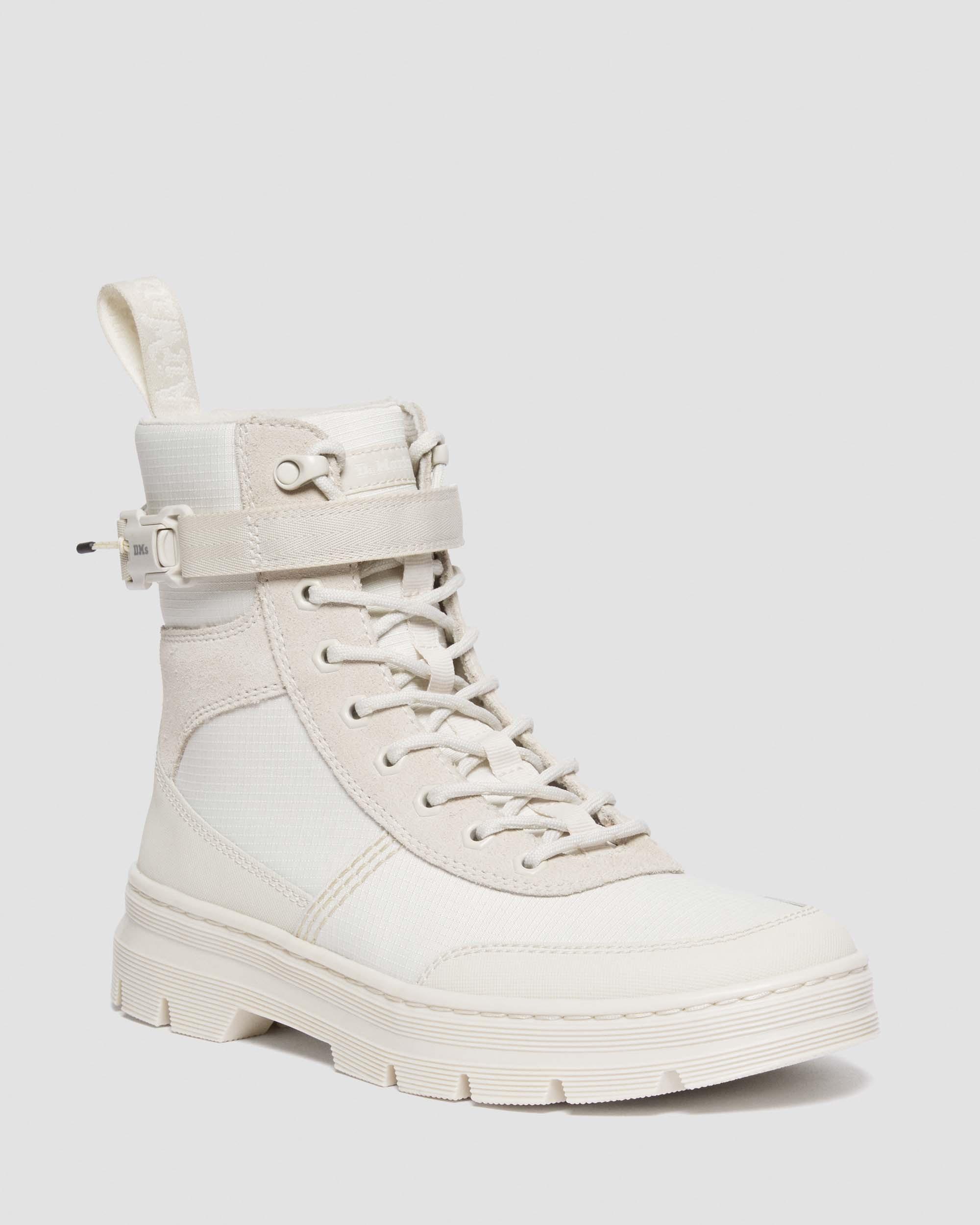 Combs Tech Poly & Suede Casual Boots in Off White | Dr. Martens