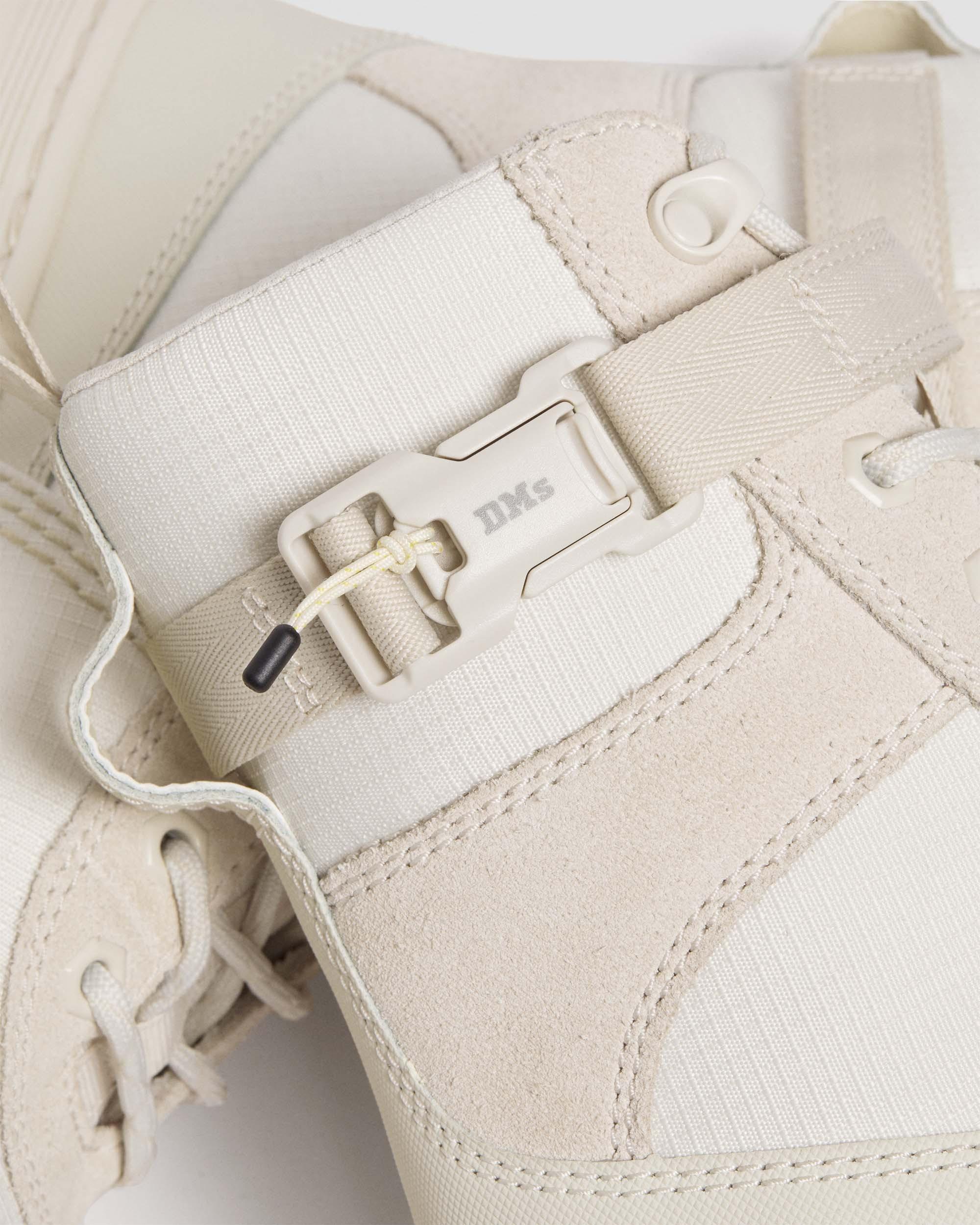 Combs Tech Poly & Suede Utility Boots in OFF WHITE+NATURAL | Dr