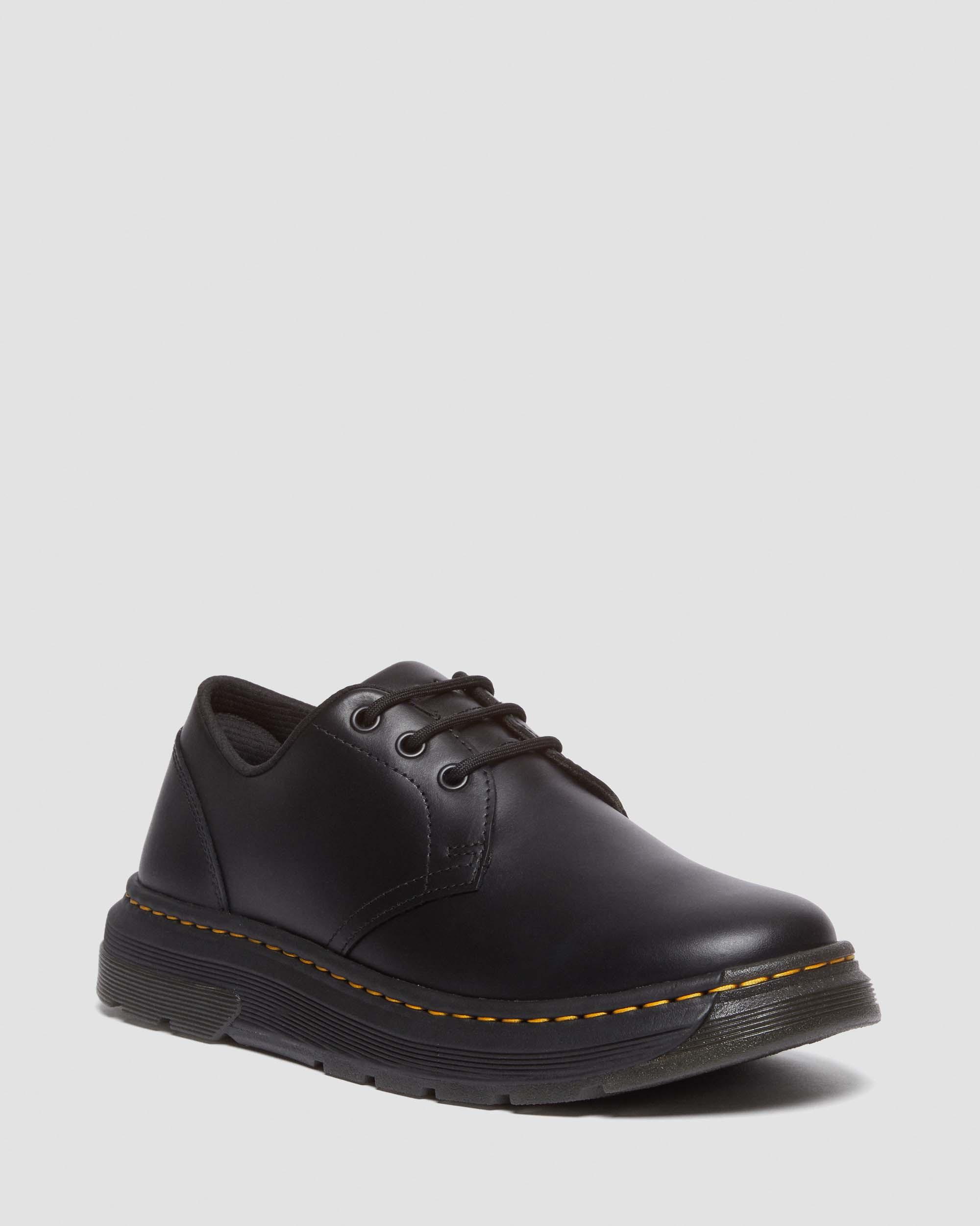 Crewson Lo Black Leather Shoes