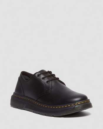 Crewson Lo Black Leather Shoes