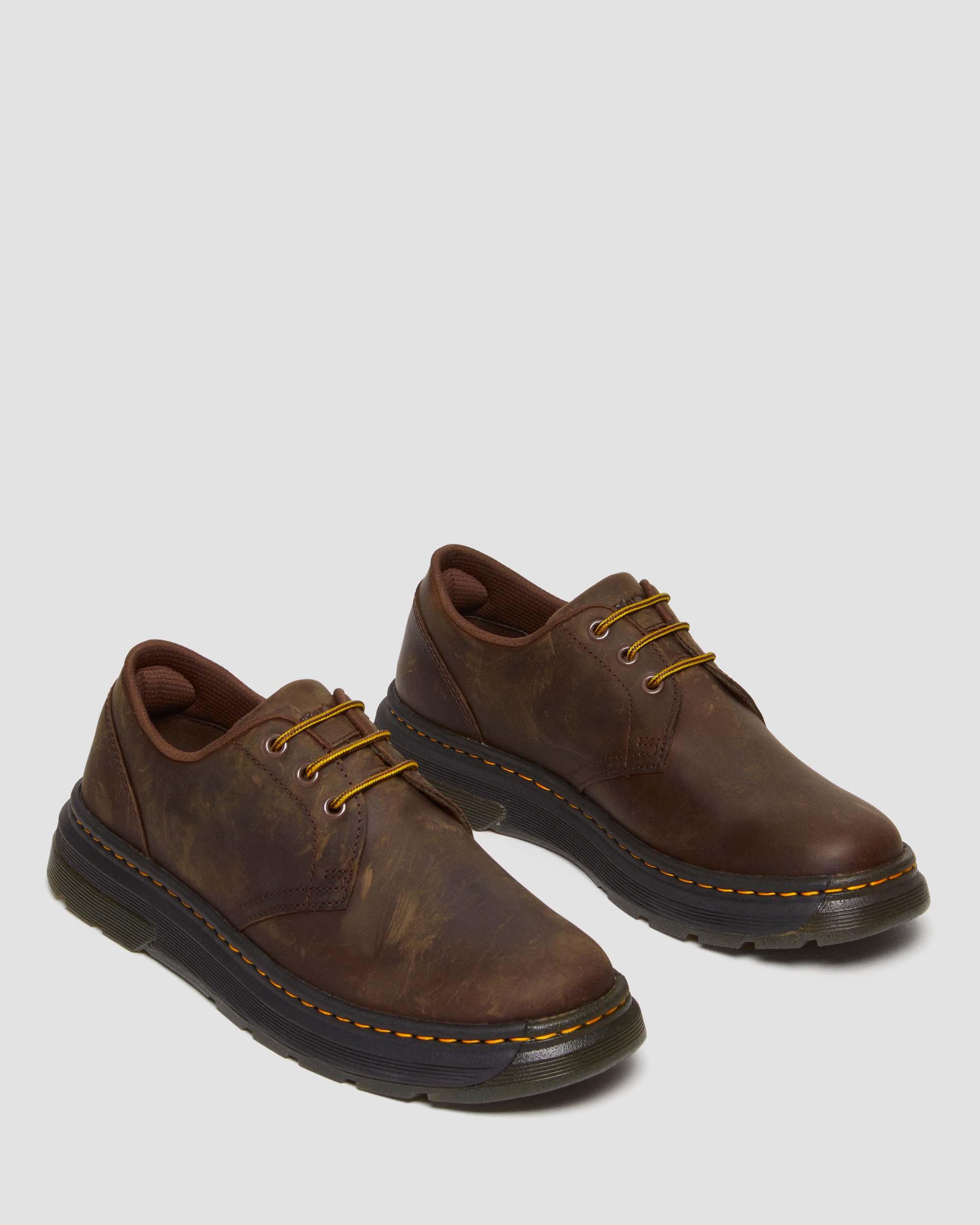 Crewson Lo Crazy Horse Leather Shoes in Dark Brown