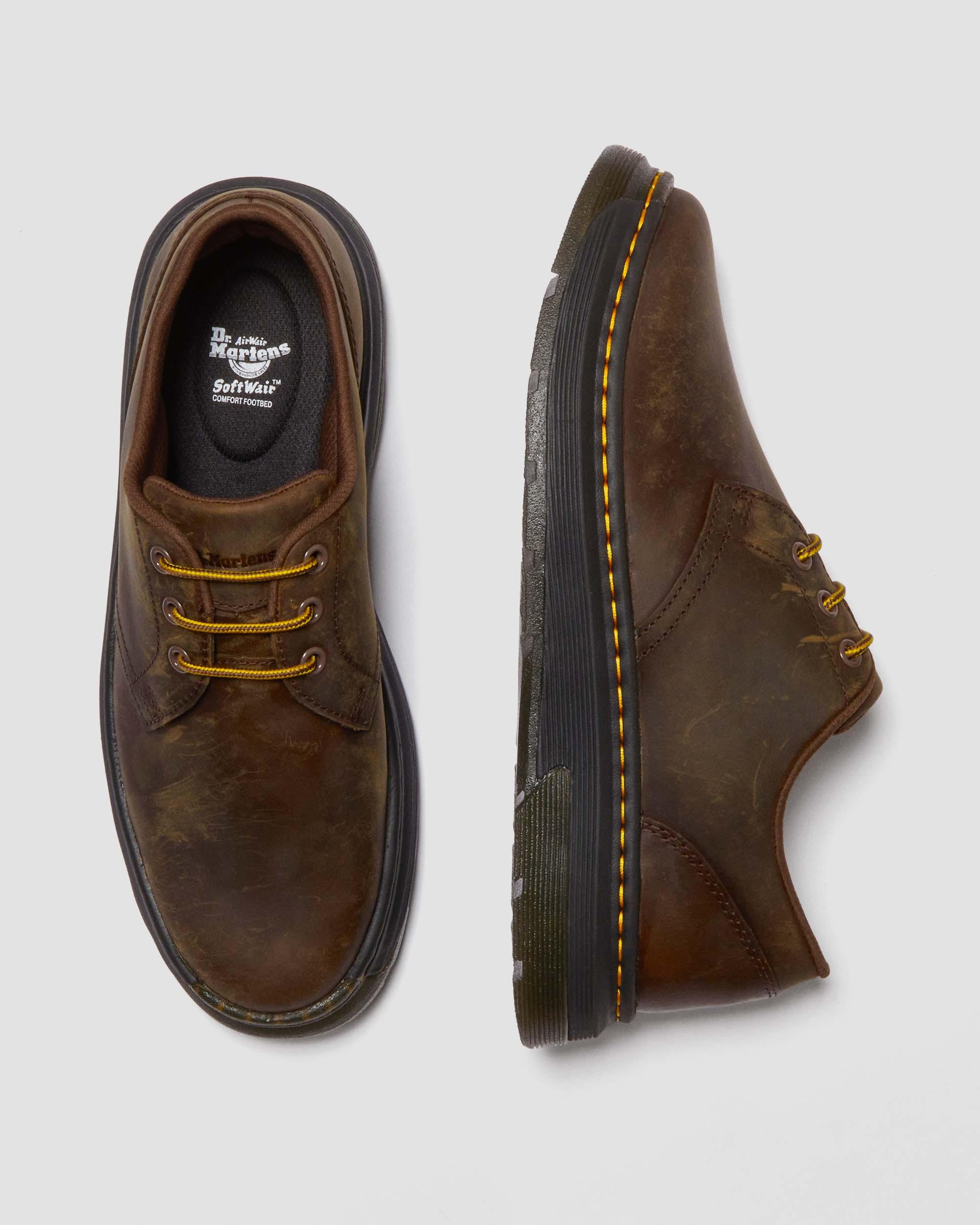 Dr. Martens Crewson Lo Brown Leather Oxford Shoes Mens 12 US SoftWair Comfort Amazon.com | Dr. Martens Unisex Crewson Low Shoe, Dark Brown  main image 4
