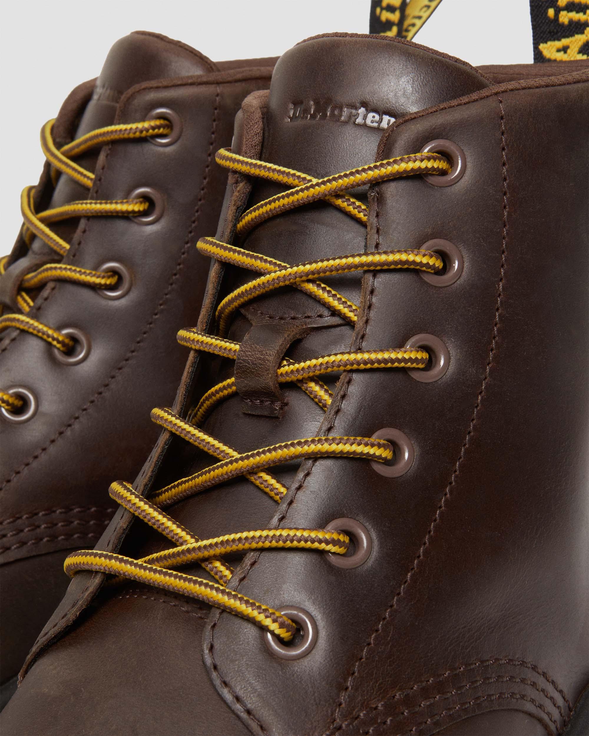 Crewson Crazy Horse Leather Chukka Boots in Dark Brown