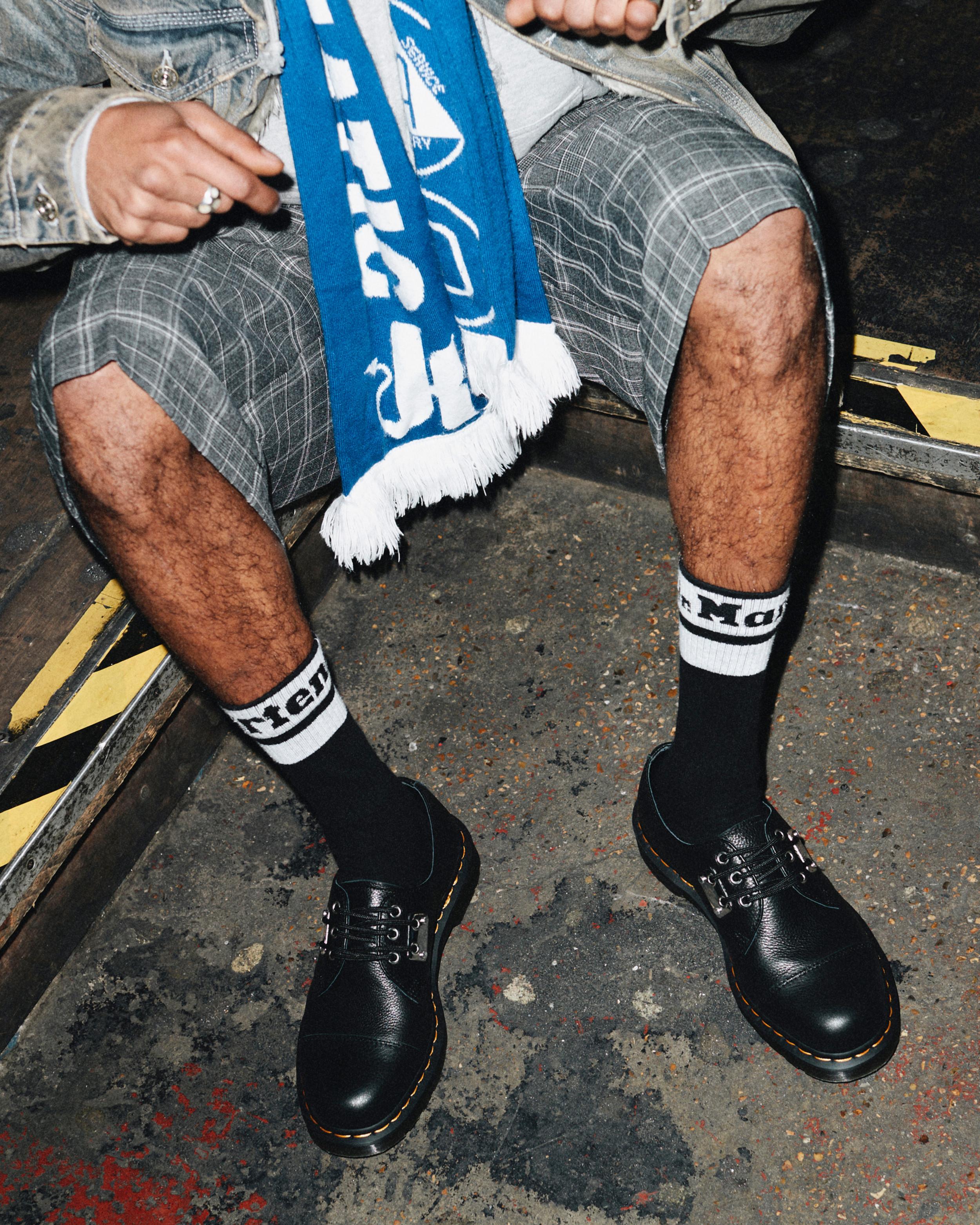 1461 Toe Plate Lunar Leather Oxford Shoes in Black | Dr. Martens