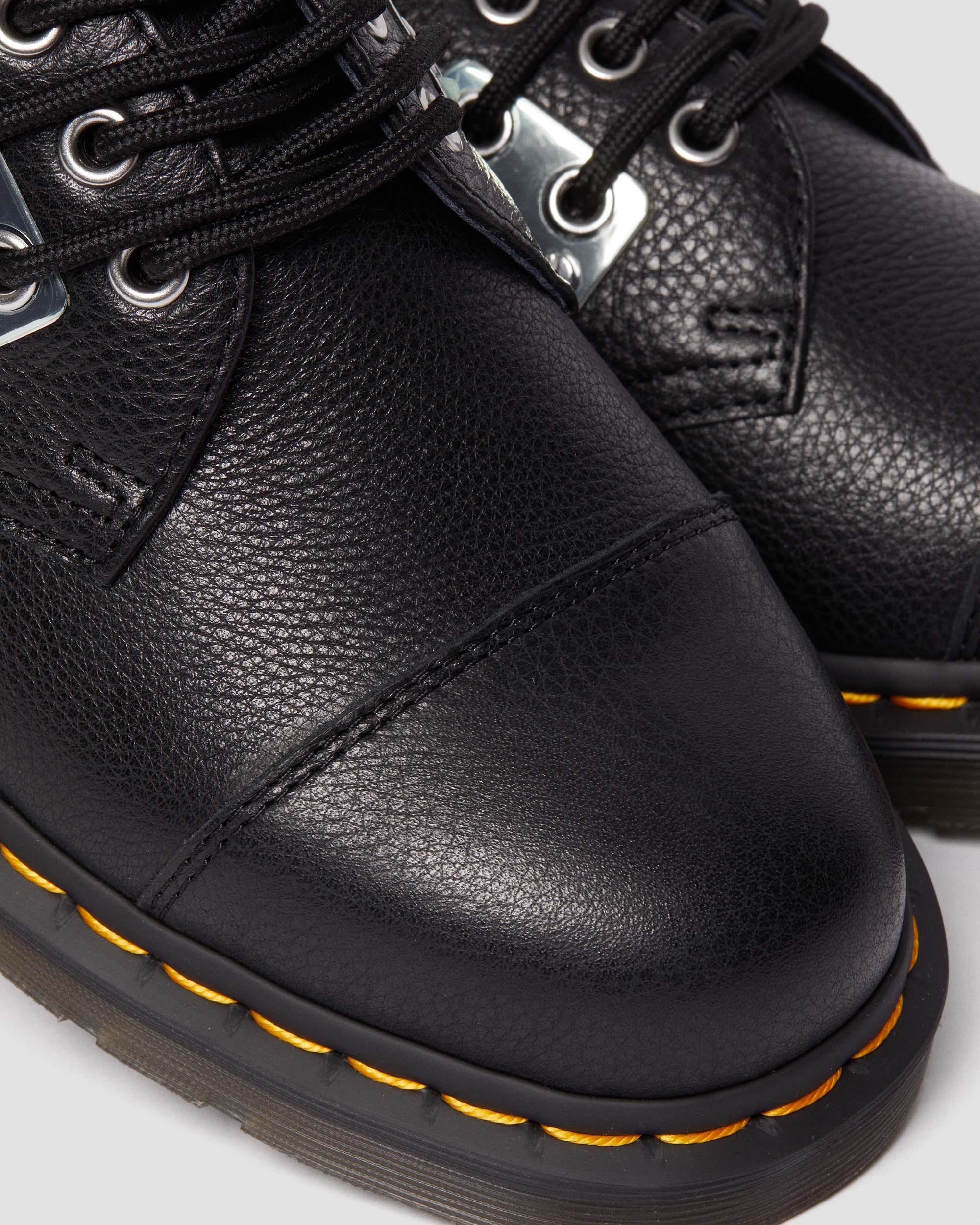 1461 Toe Plate Lunar Leather Oxford Shoes in Black