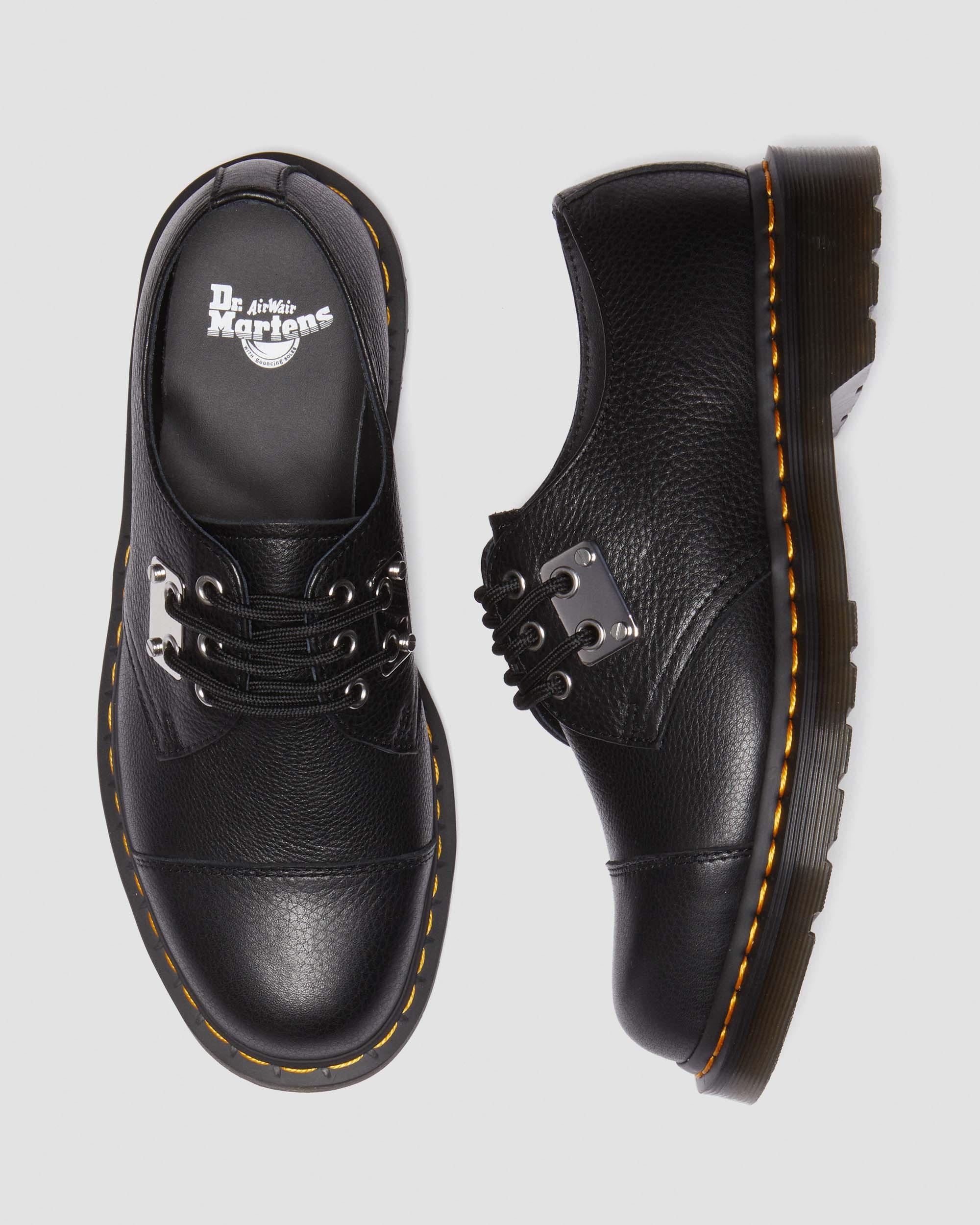 1461 Toe Plate Lunar Leather Oxford Shoes in Black