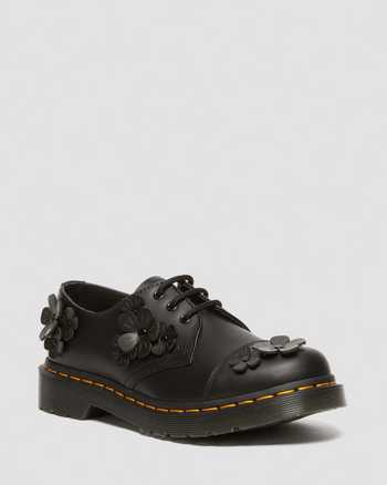 1461 Flower Applique Leather Oxford Shoes