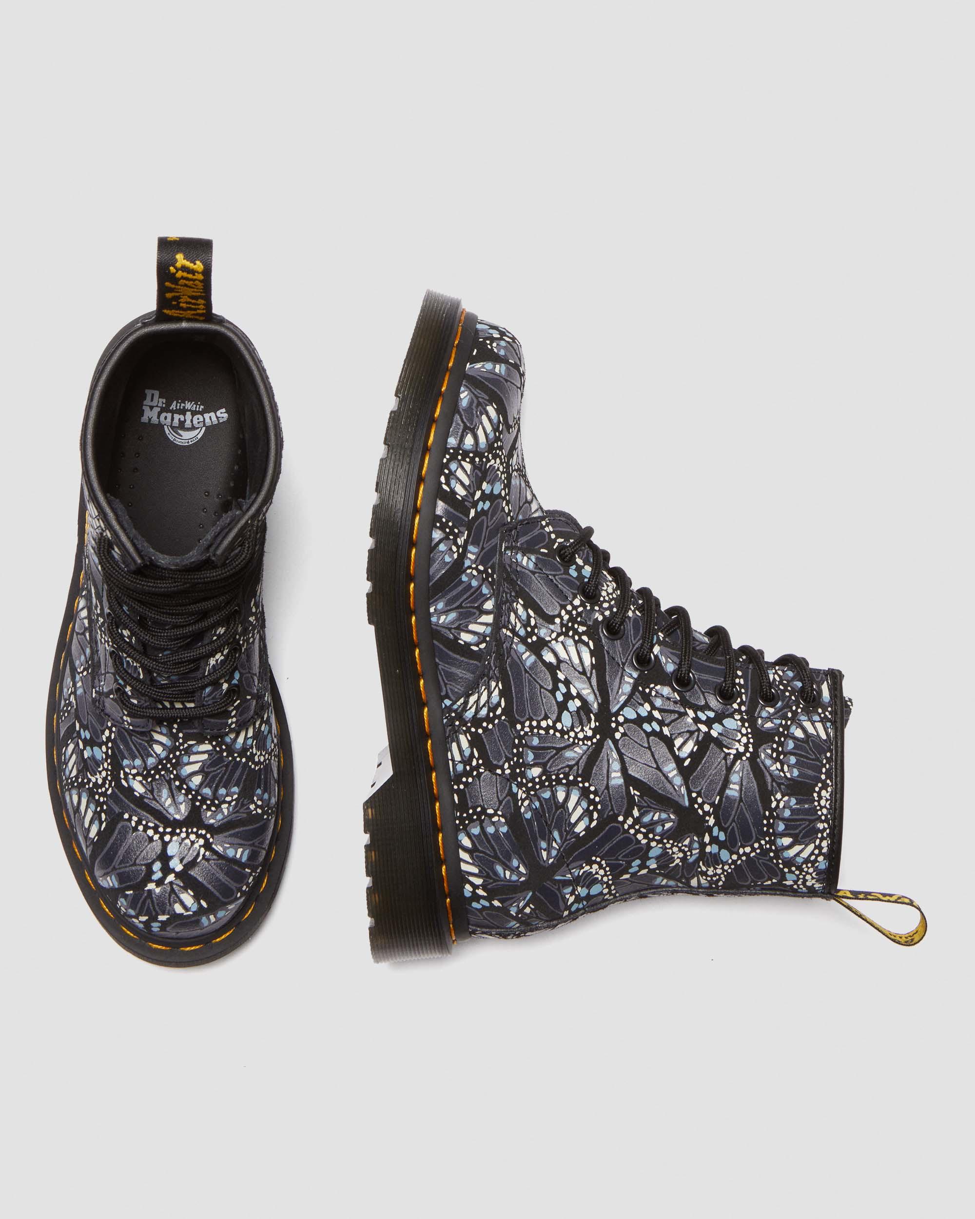1460 Women's Butterfly Print Suede Lace Up Boots