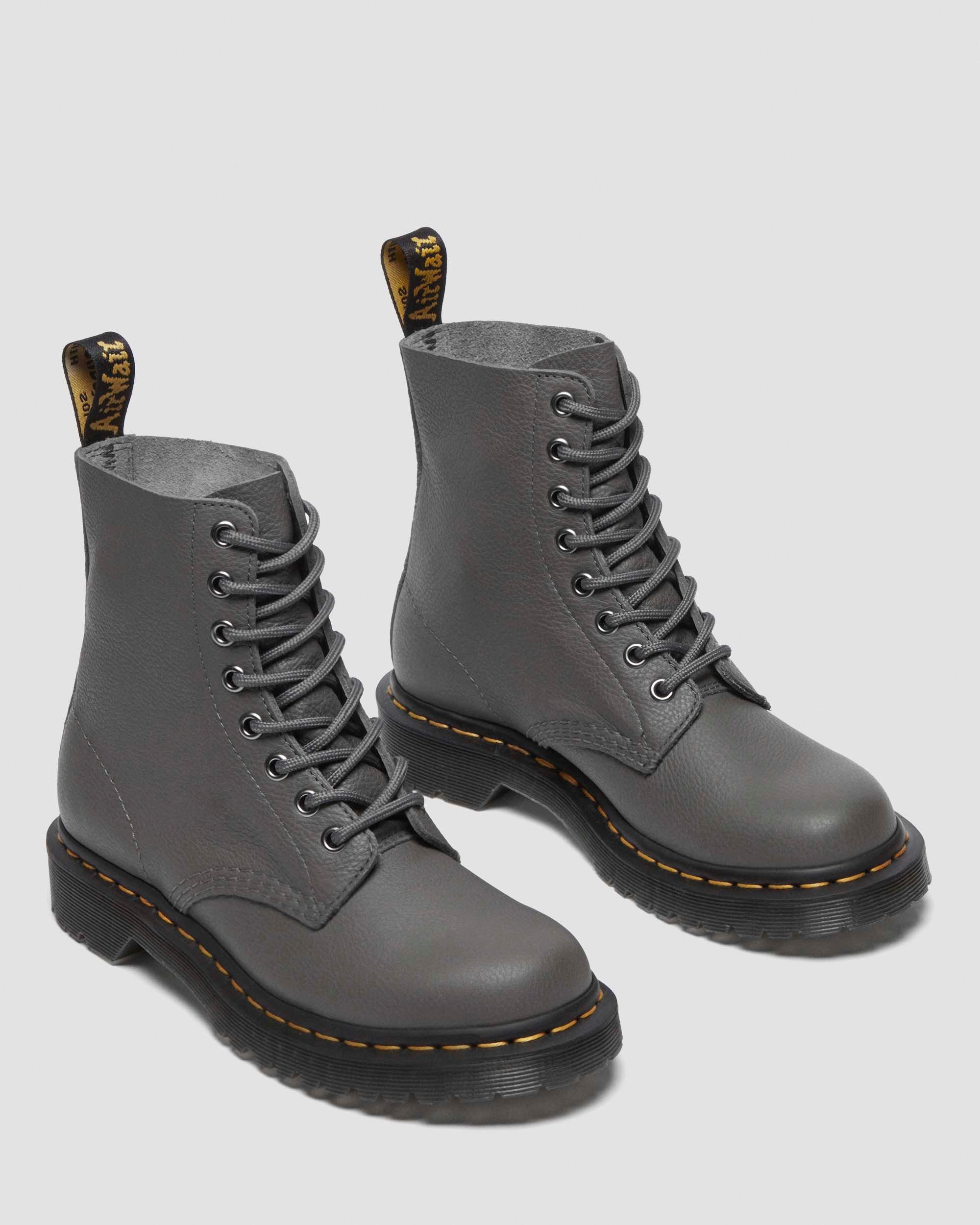 1460 Women's  Virginia Leather Boots in Gunmetal