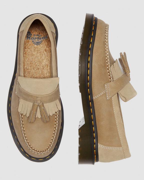 Adrian-loafers i Tumbled Nubuck-læder med kvastAdrian-loafers i Tumbled Nubuck-læder med kvast Dr. Martens