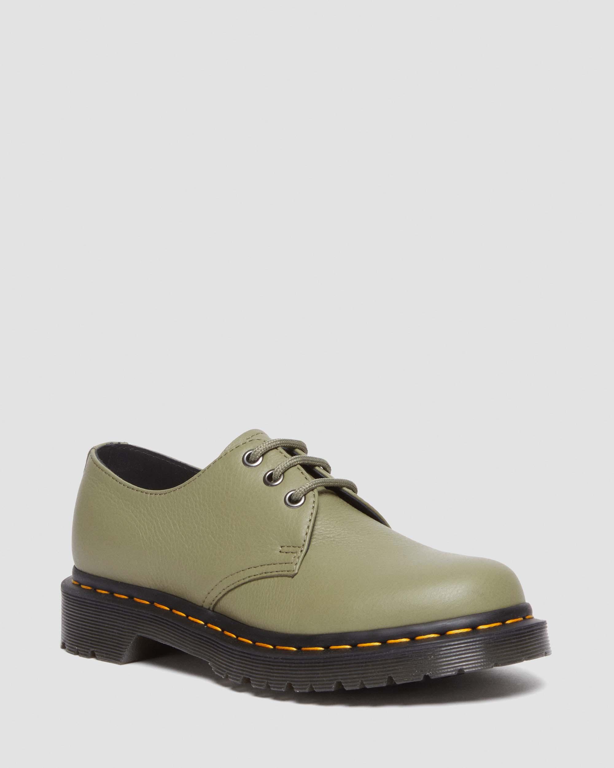 Dr. Martens' 1461 Women's Virginia Leather Oxford Shoes In Green