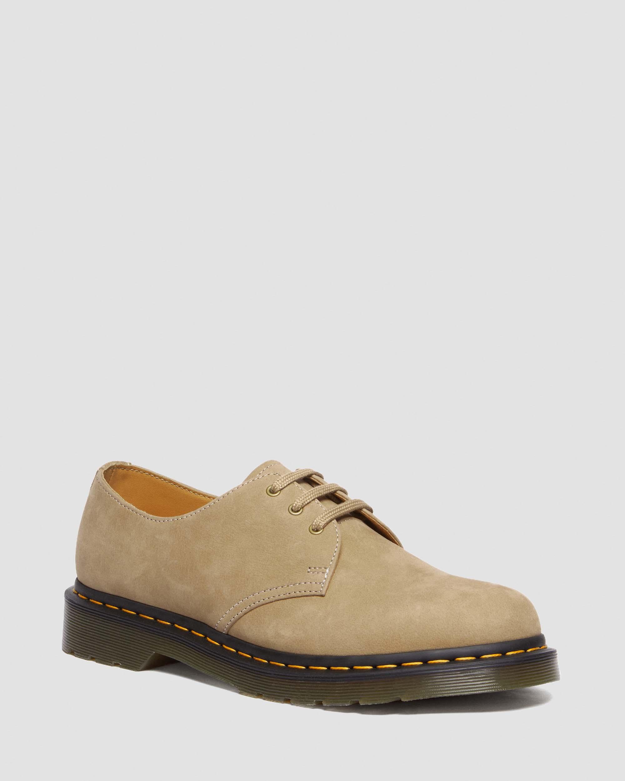 1461 Tumbled Nubuck Leather Oxford Shoes in Savannah Tan