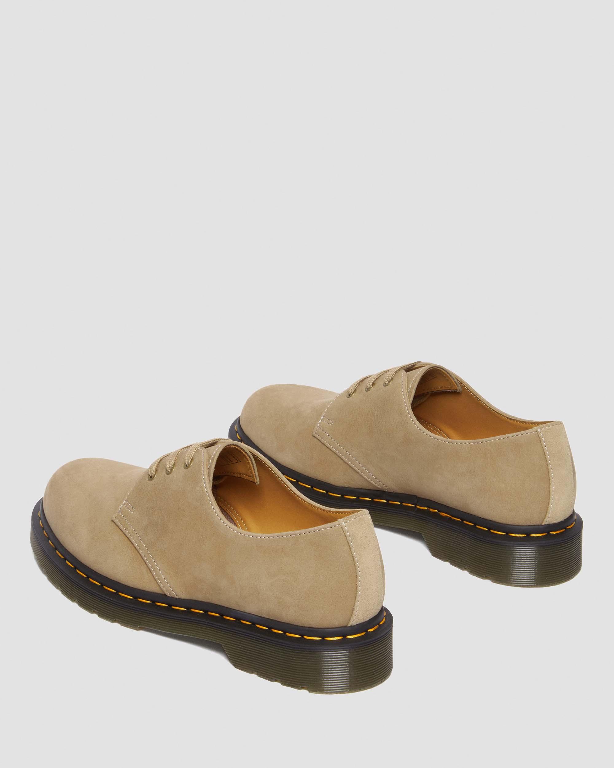 1461 Tumbled Nubuck Leather Oxford Shoes in Savannah Tan