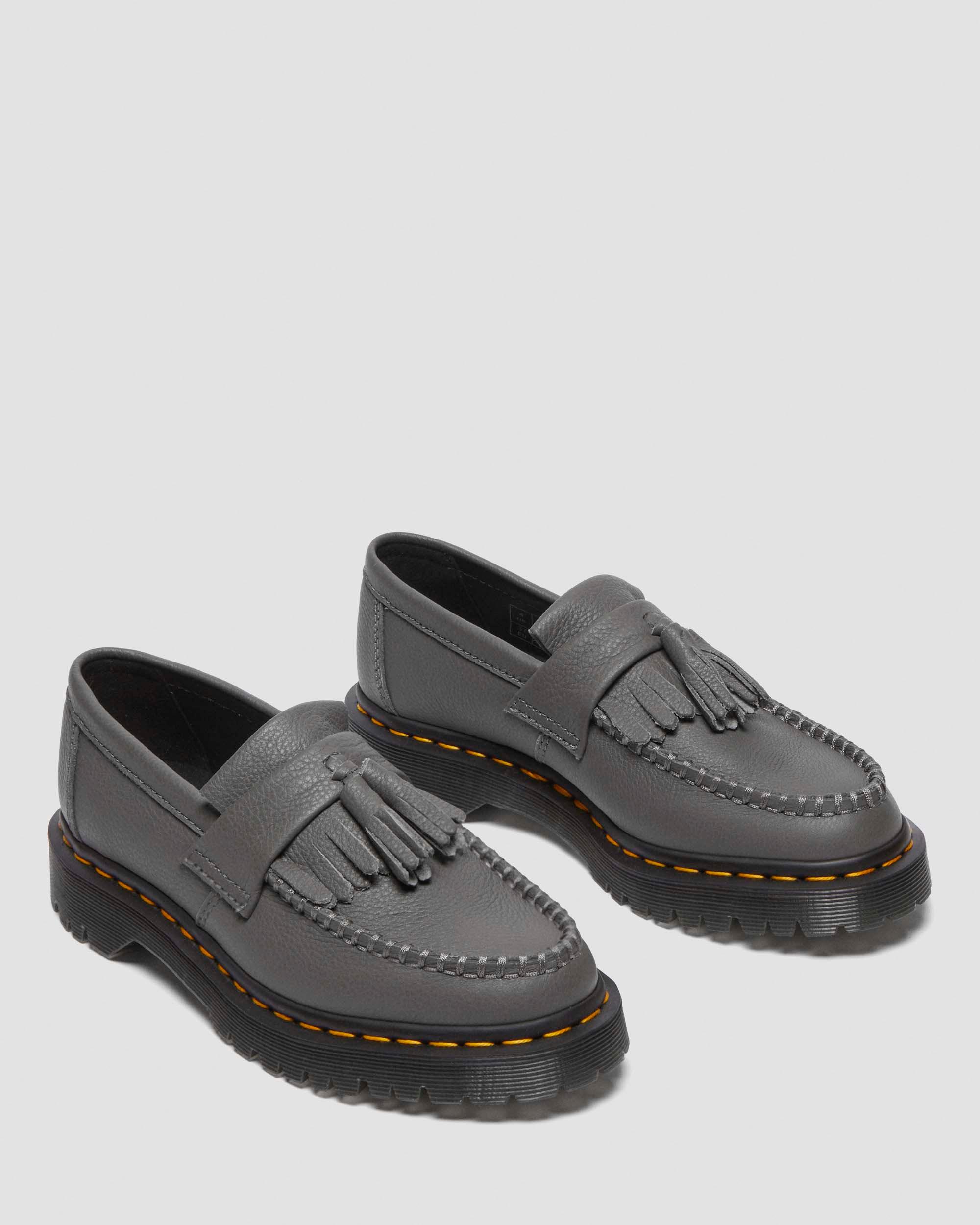 Adrian Women's Virginia Leather Tassel Loafers in Gunmetal