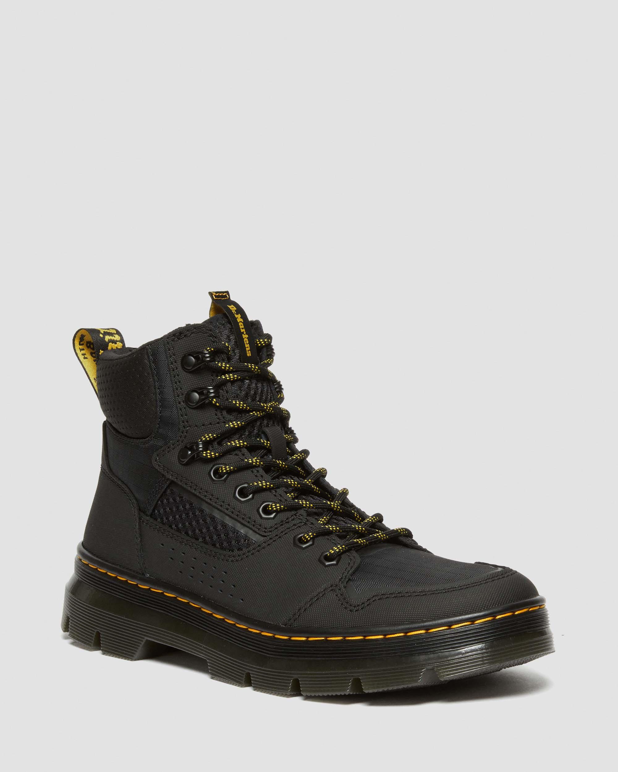 Rilla Lace Up Utility Boots in Black