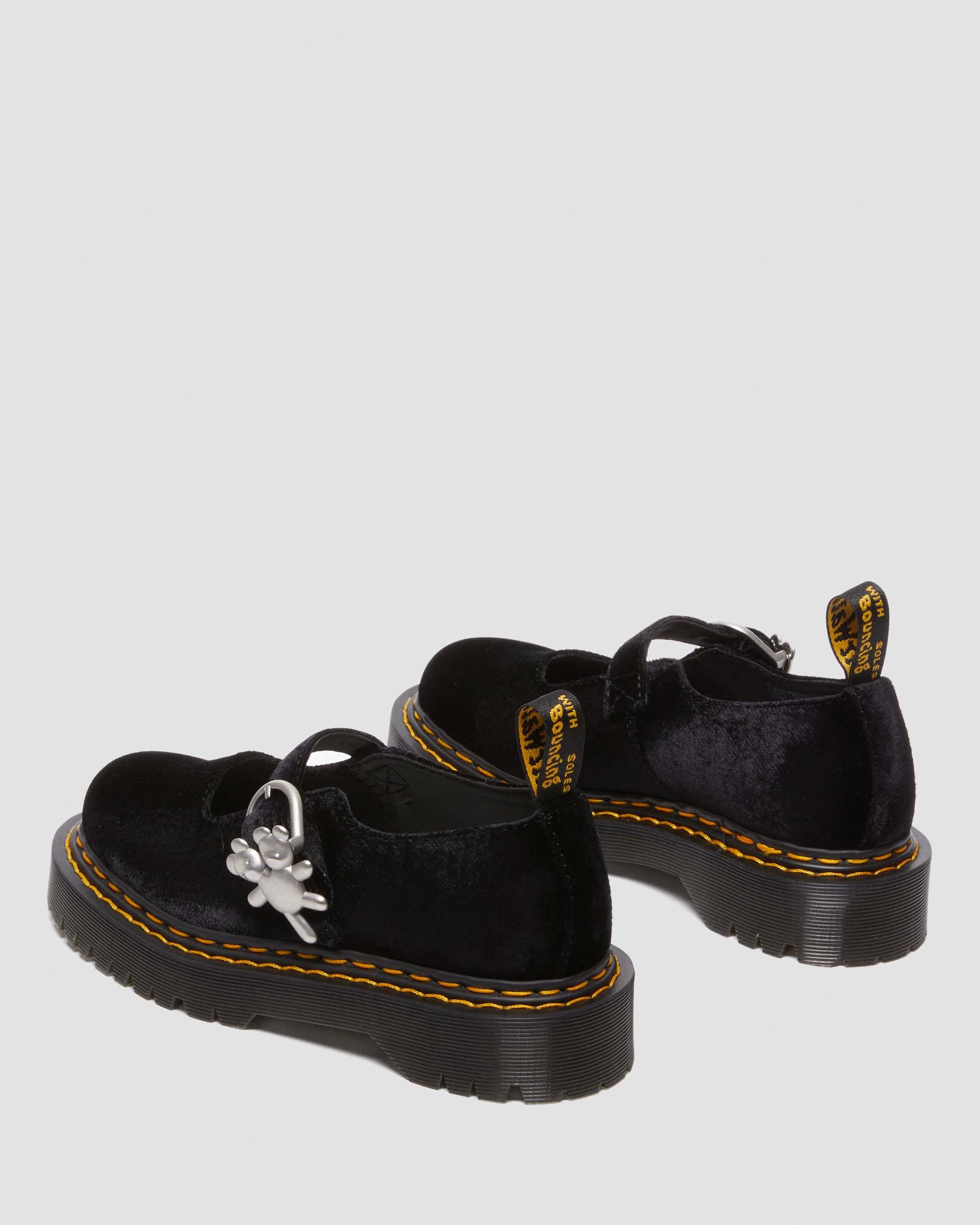 Addina Heaven by Marc Jacobs Velvet Shoes in BLACK | Dr. Martens™