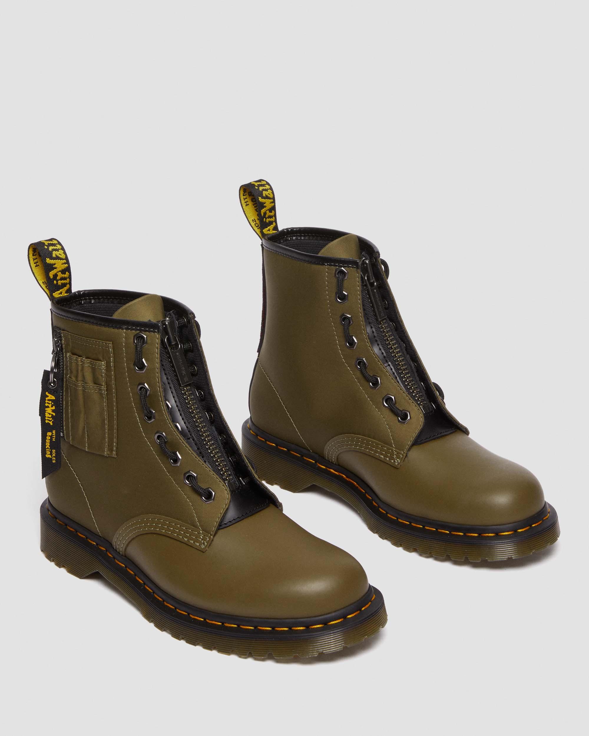 1460 BEN ALPHA INDUSTRIES LEDER & NYLON STIEFEL