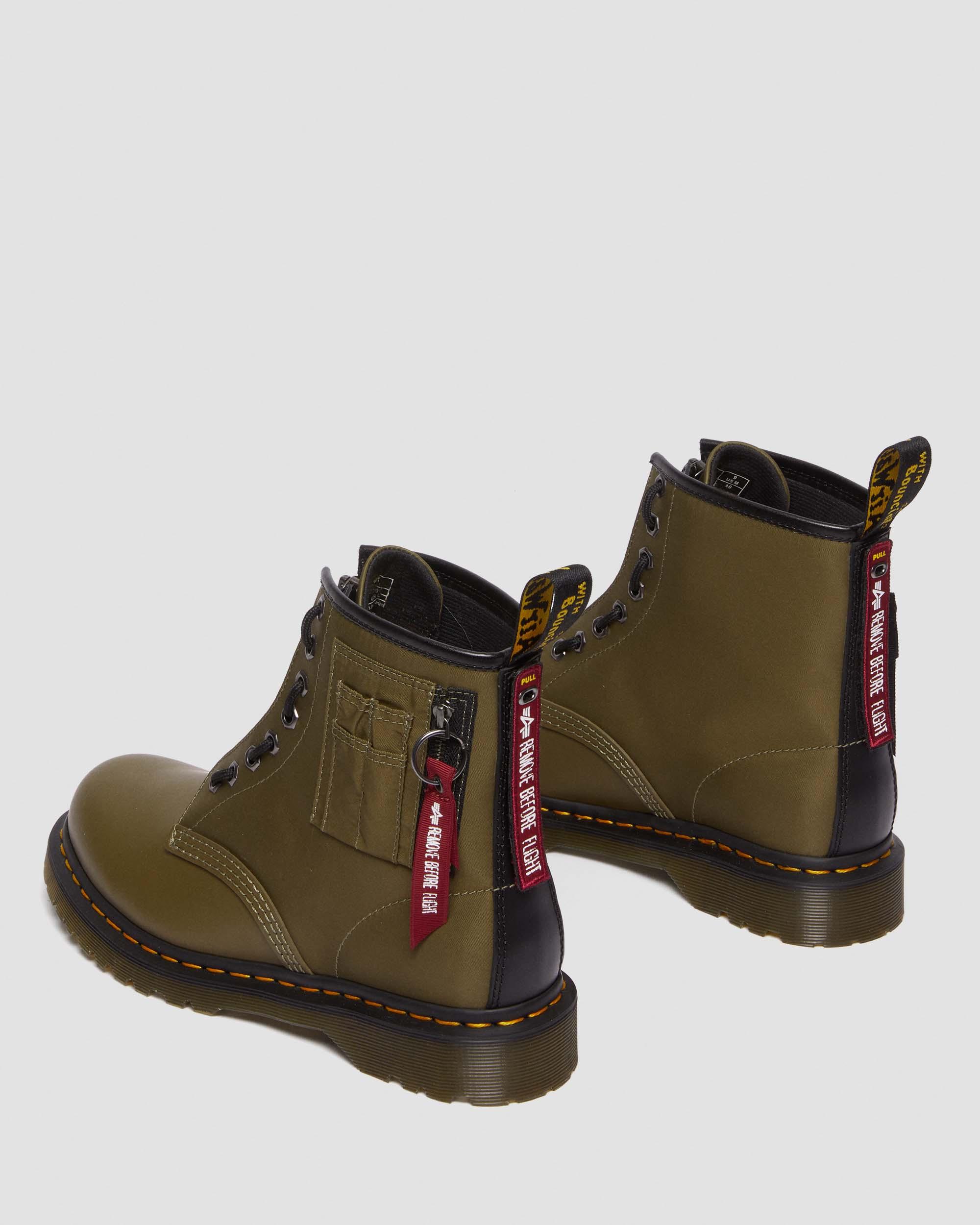1460 BEN ALPHA INDUSTRIES LEDER & NYLON STIEFEL