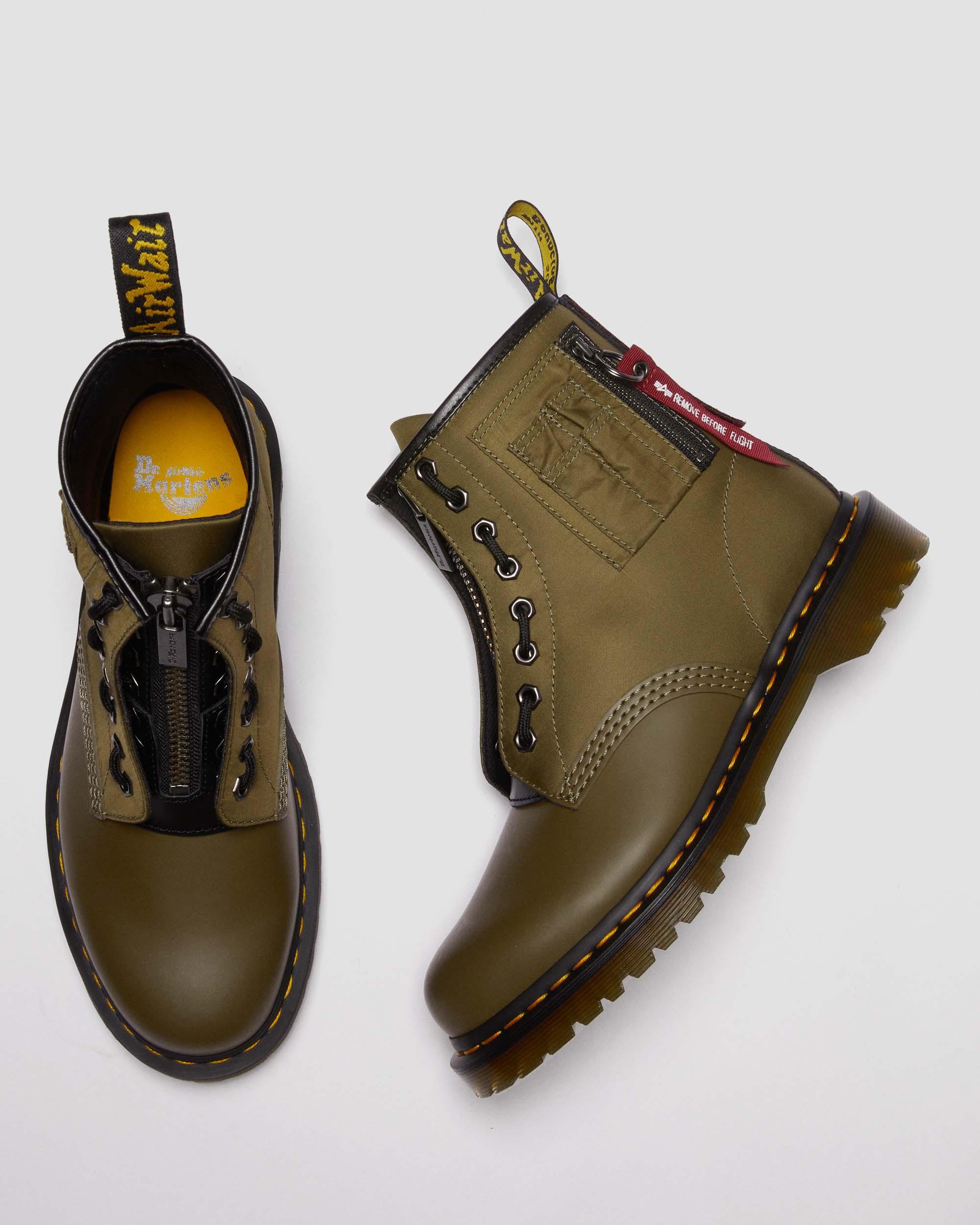 1460 BEN ALPHA INDUSTRIES LEDER & NYLON STIEFEL