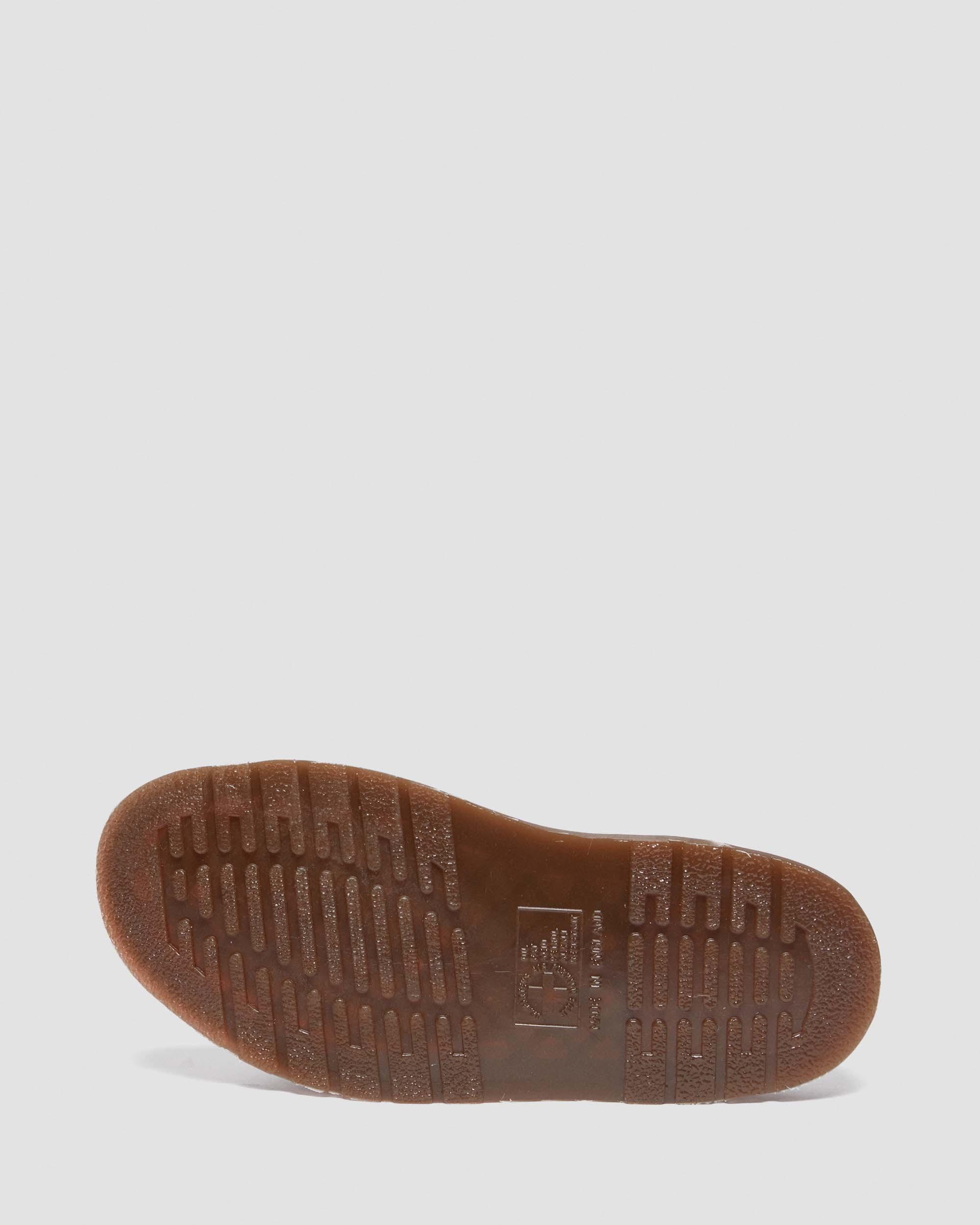 Dayne Made in England Leather & Suede Applique Slide Sandals in Black+Brown+Rust Orange