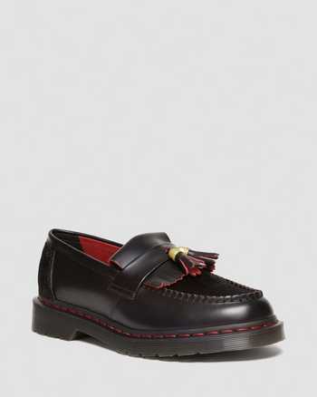 Adrian Year of the Dragon Hair-On Tassel Loafers
