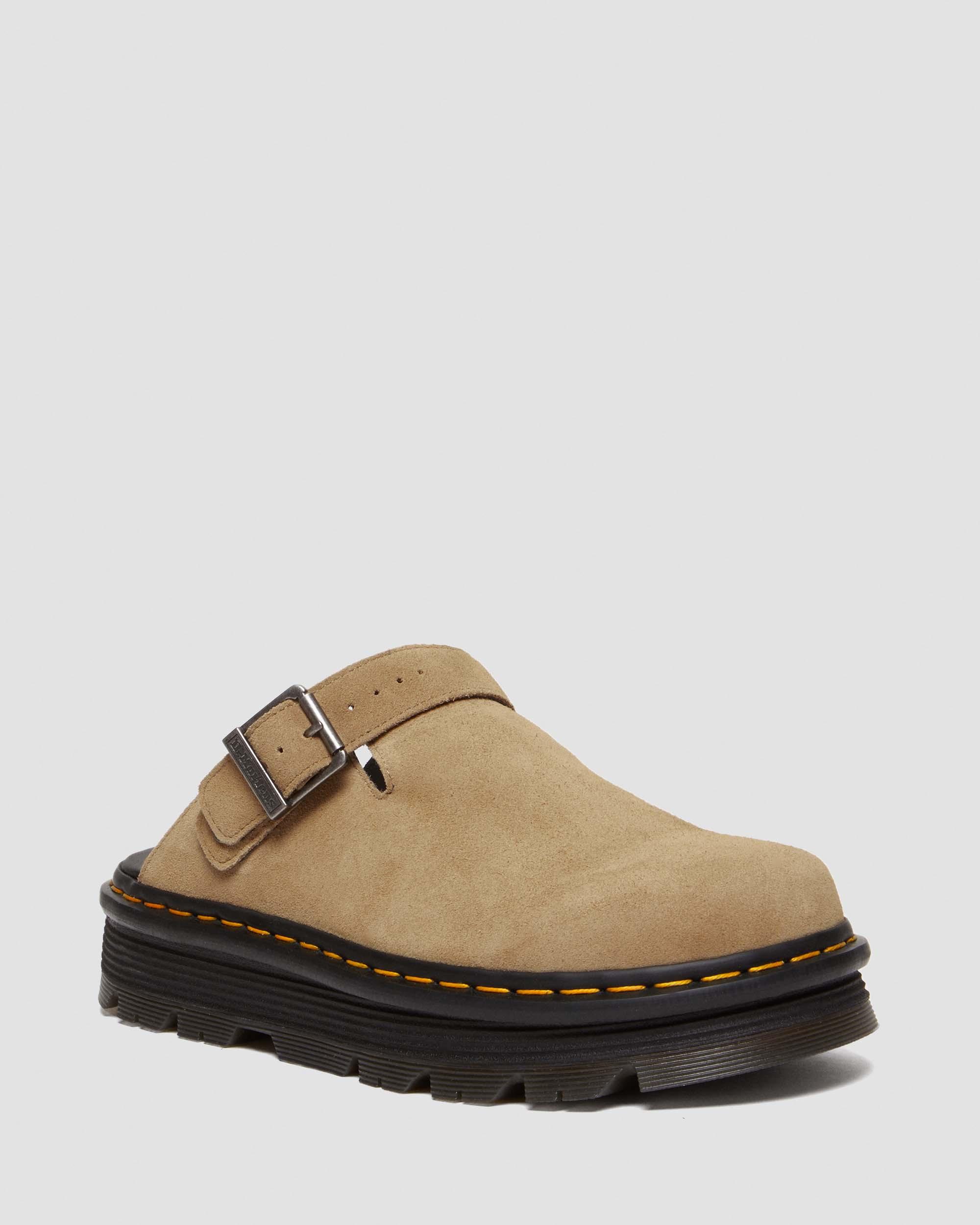 Zebzag Suede Casual Slingback Platform Mules | Dr. Martens ReWair